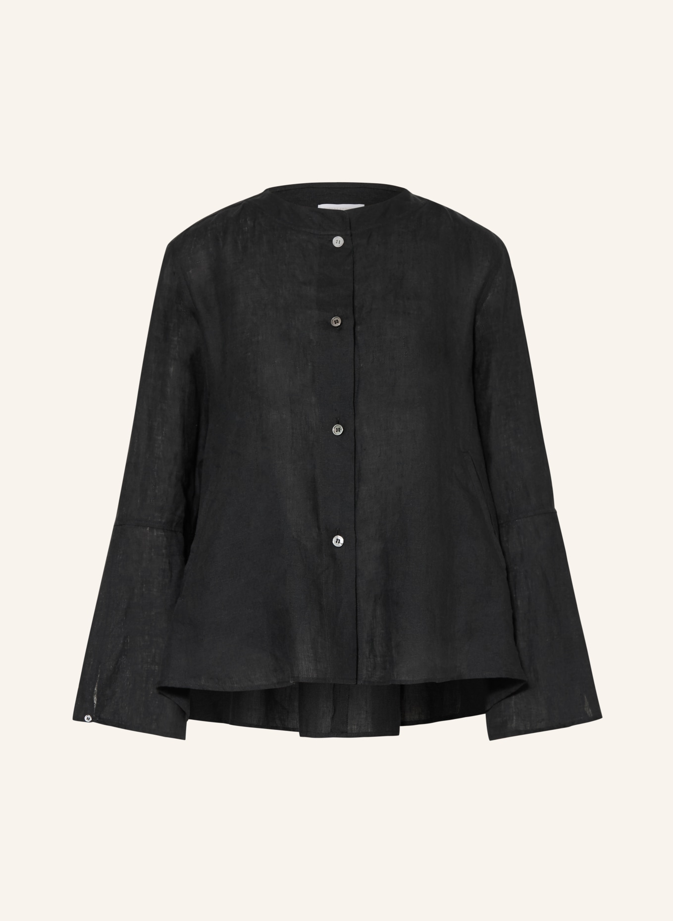 ROBERT FRIEDMAN linen blouse: BLACK