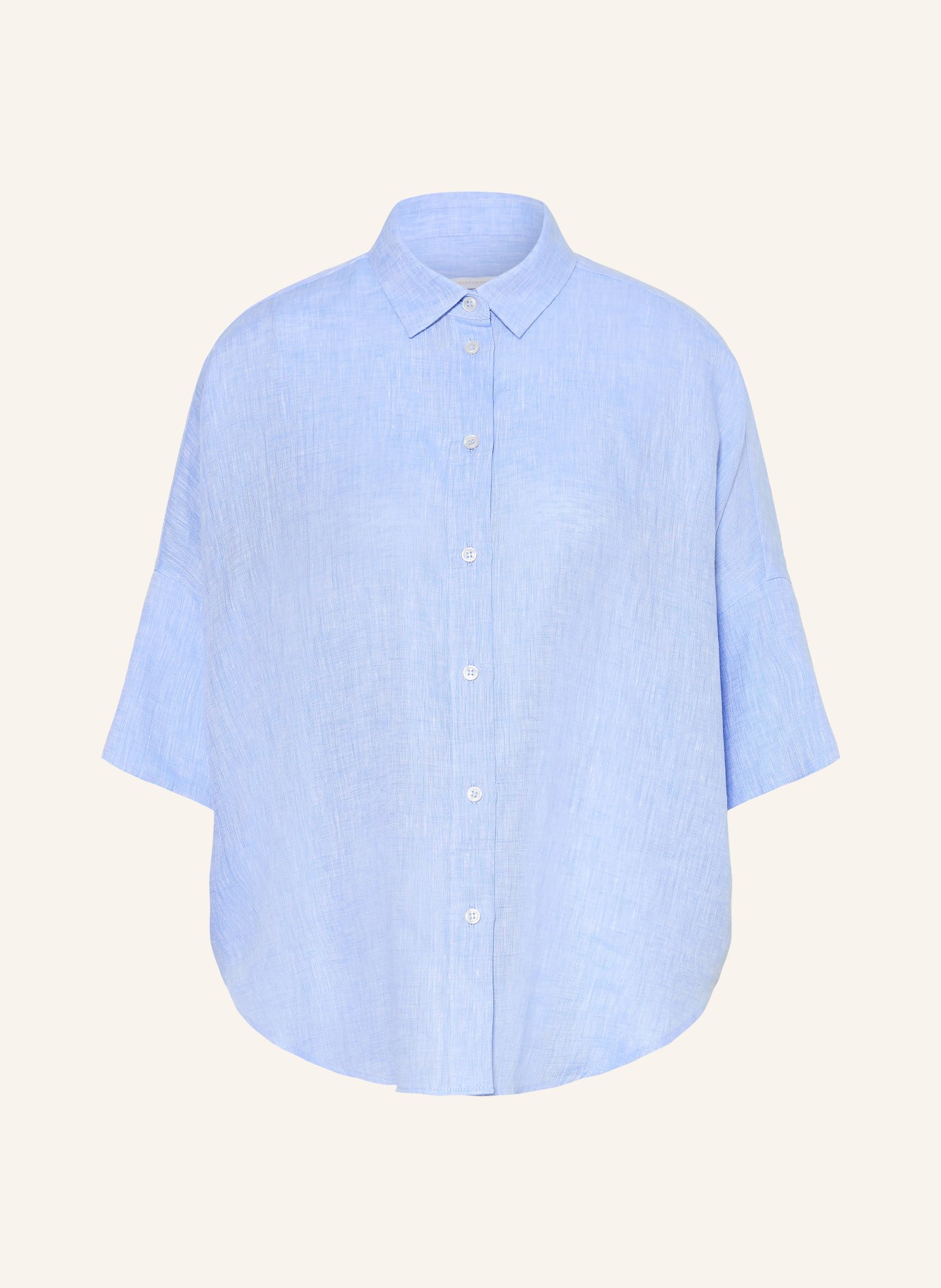 ROBERT FRIEDMAN Chemisier en lin à manches 3/4: BLEU CLAIR