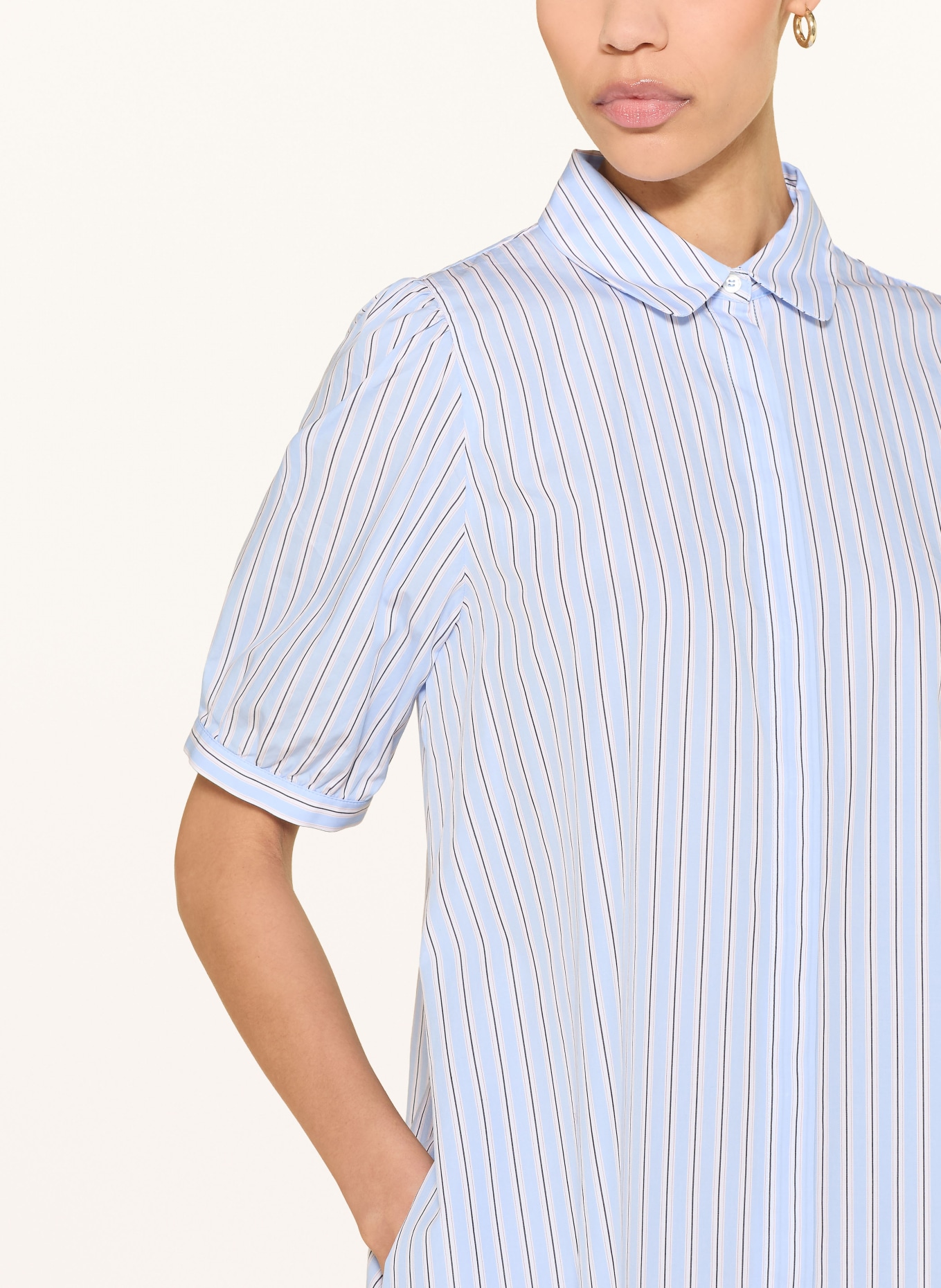 ROBERT FRIEDMAN Košilové šaty: TMAVĚ MODRÁ / BÍLÁ / ČERNÁ