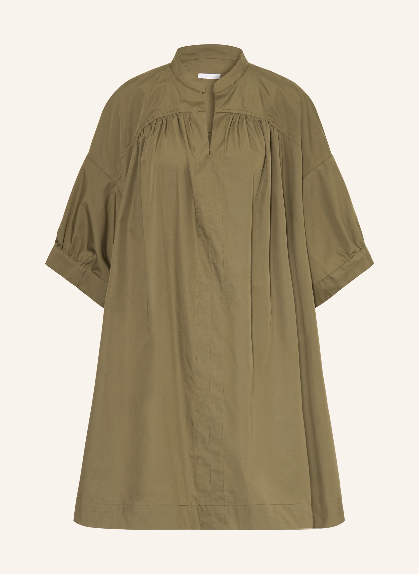 ROBERT FRIEDMAN Oversized-Kleid mit 3/4-Arm: KHAKI