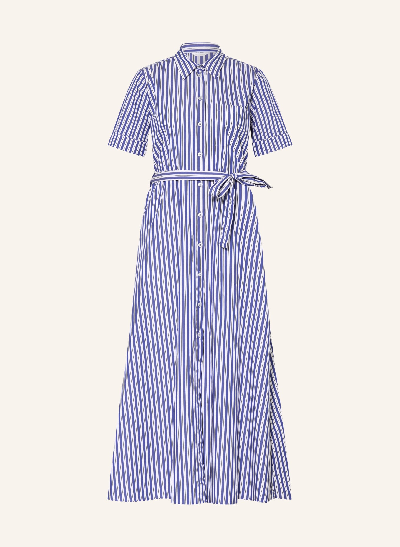 ROBERT FRIEDMAN JESYL shirt dress: BLUE / WHITE