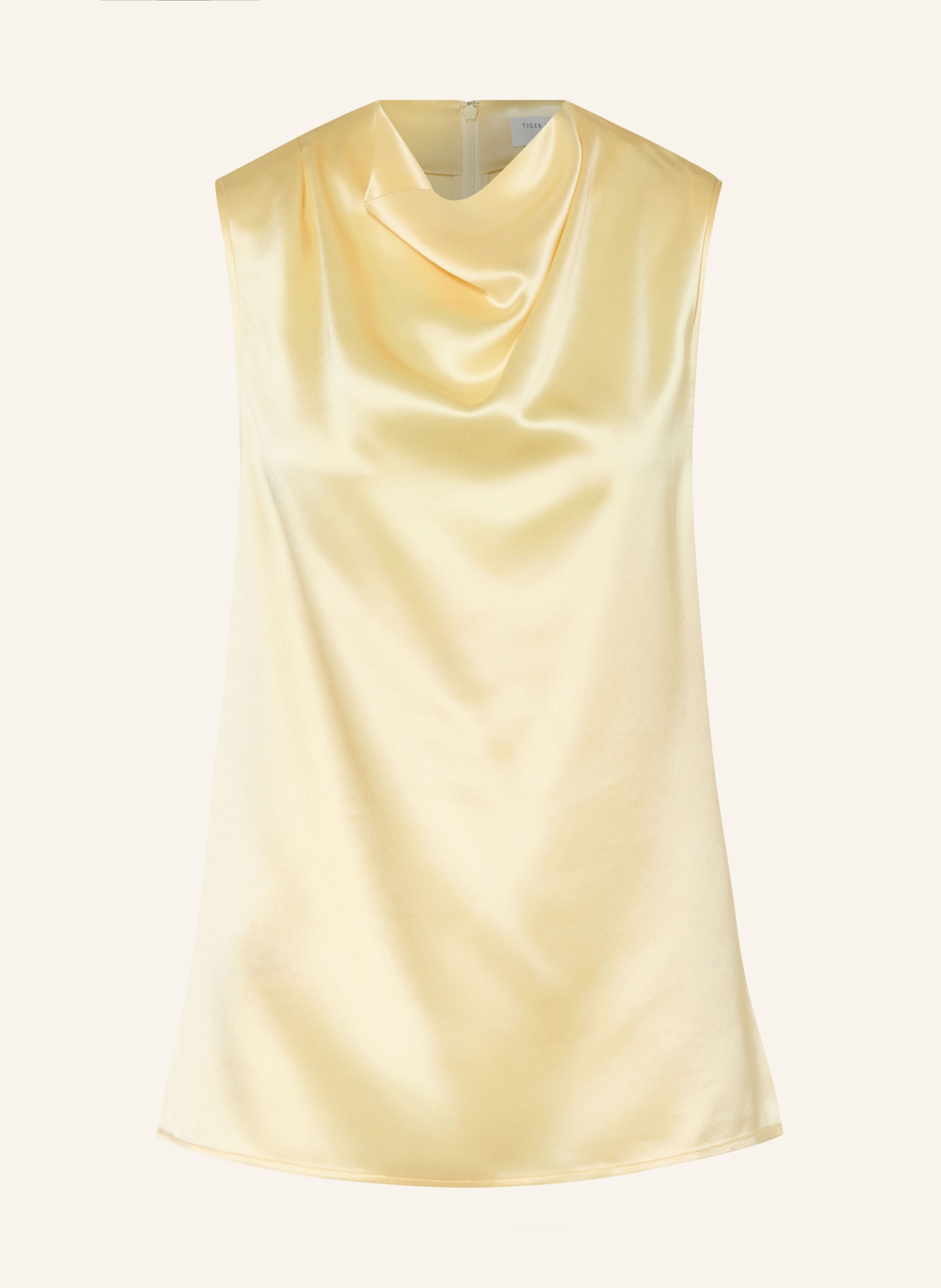 TIGER OF SWEDEN Bluzka LIAN z satyny: JASNOŻÓŁTY