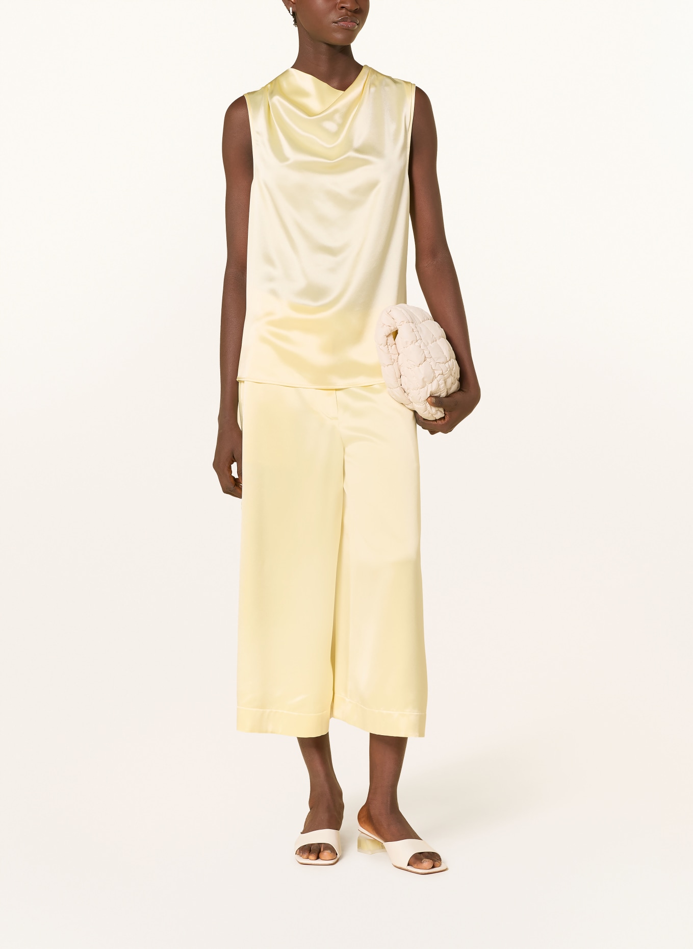 TIGER OF SWEDEN Bluzka LIAN z satyny: JASNOŻÓŁTY