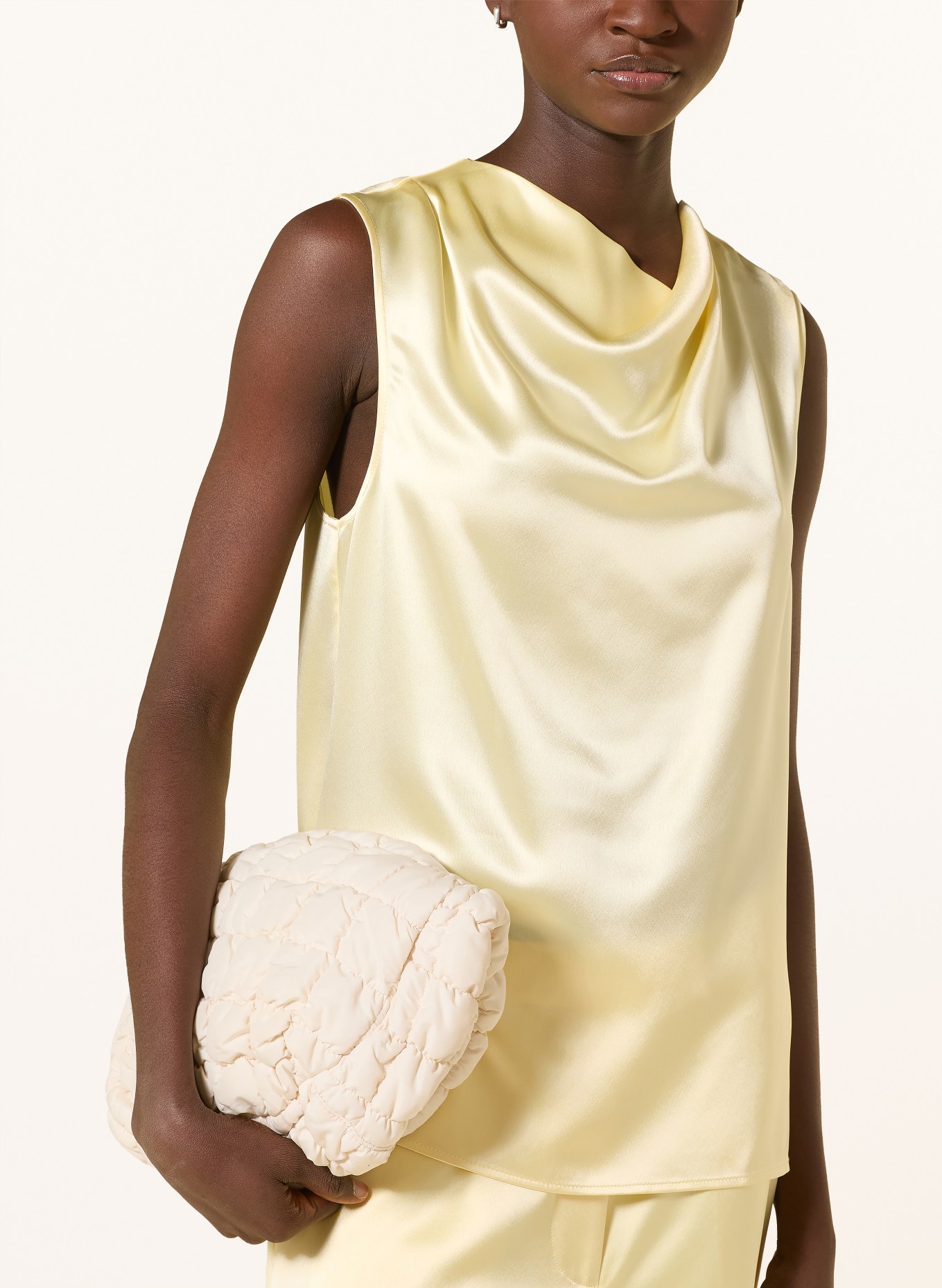 TIGER OF SWEDEN Bluzka LIAN z satyny: JASNOŻÓŁTY