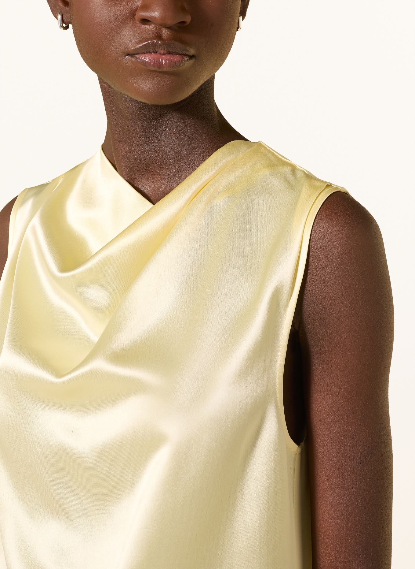 TIGER OF SWEDEN Bluzka LIAN z satyny: JASNOŻÓŁTY