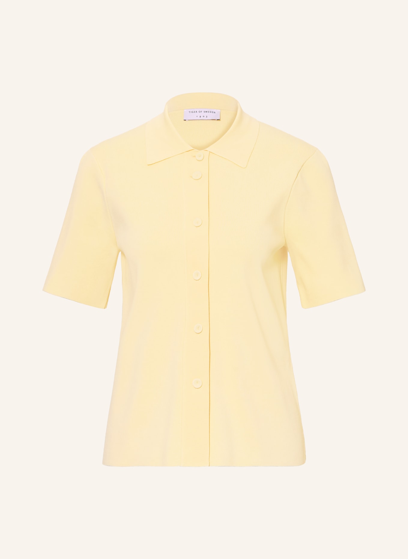 TIGER OF SWEDEN Pletená halenka HAZEL: TMAVĚ ŽLUTÁ