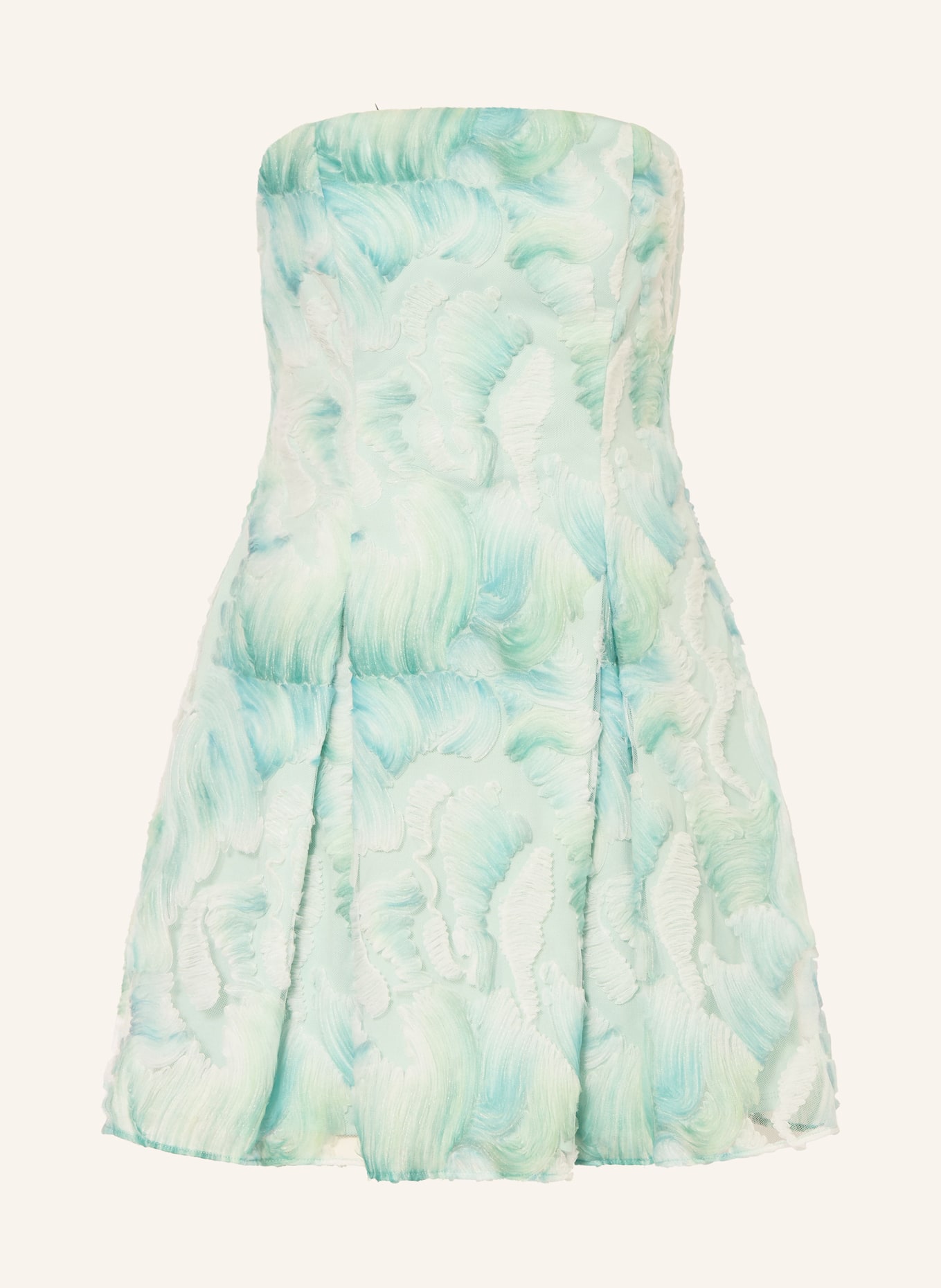 ADRIANNA PAPELL Cocktailkleid: MINT / HELLGRÜN / WEISS