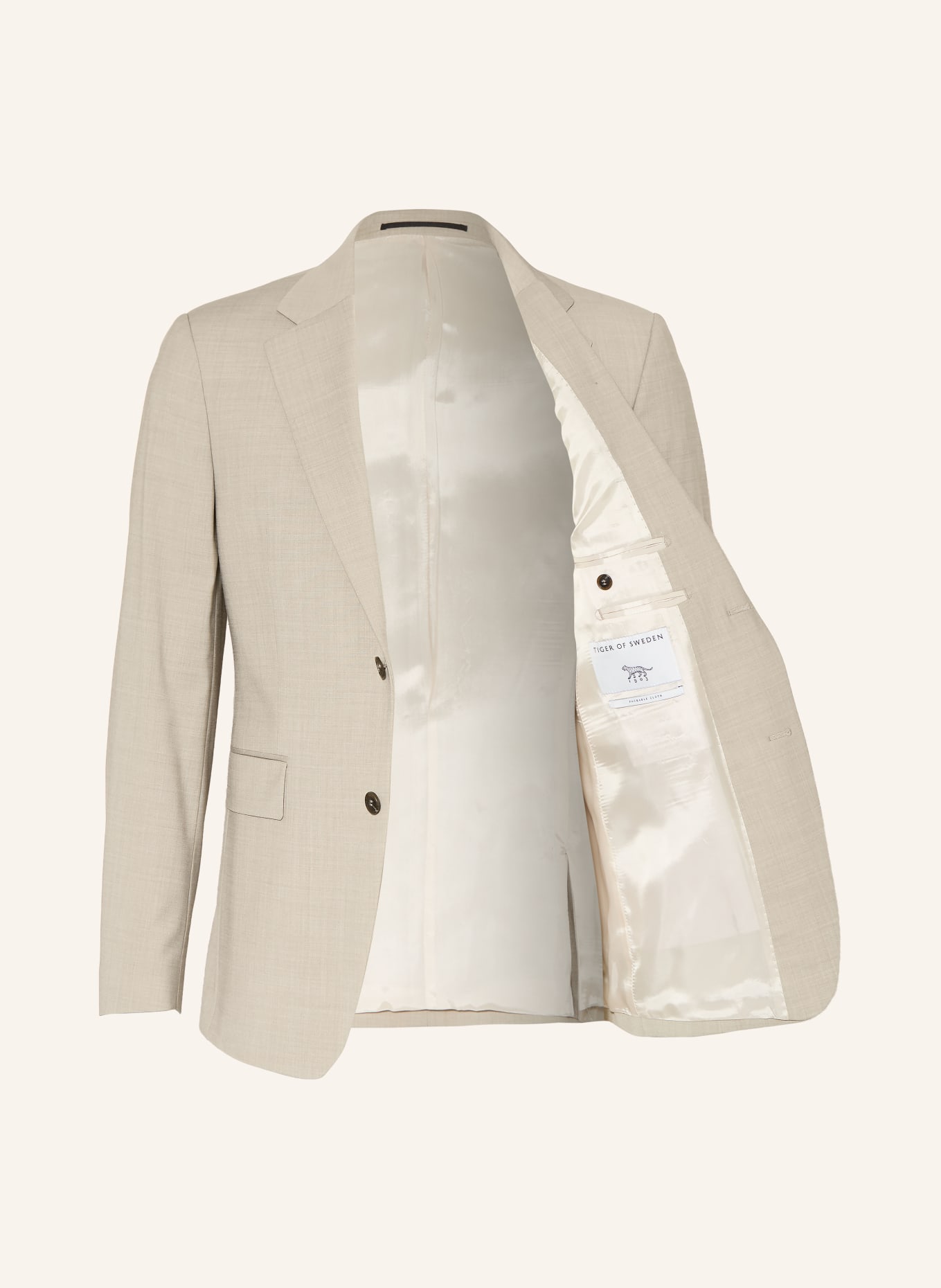 TIGER OF SWEDEN JUSTIN slim fit suit jacket: 12T SAND