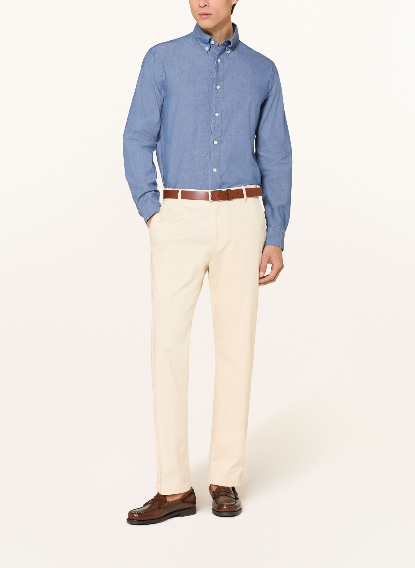 TIGER OF SWEDEN BJORN Comfort Fit Shirt: BLUE