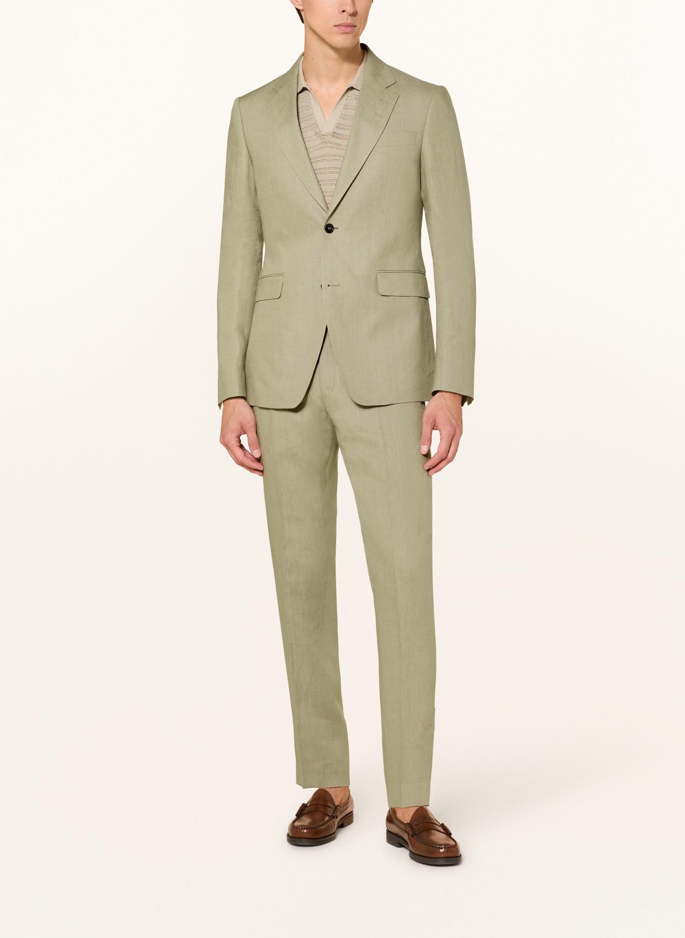 TIGER OF SWEDEN Anzugsakko JUSTIN Slim Fit aus Leinen: 03D Mole