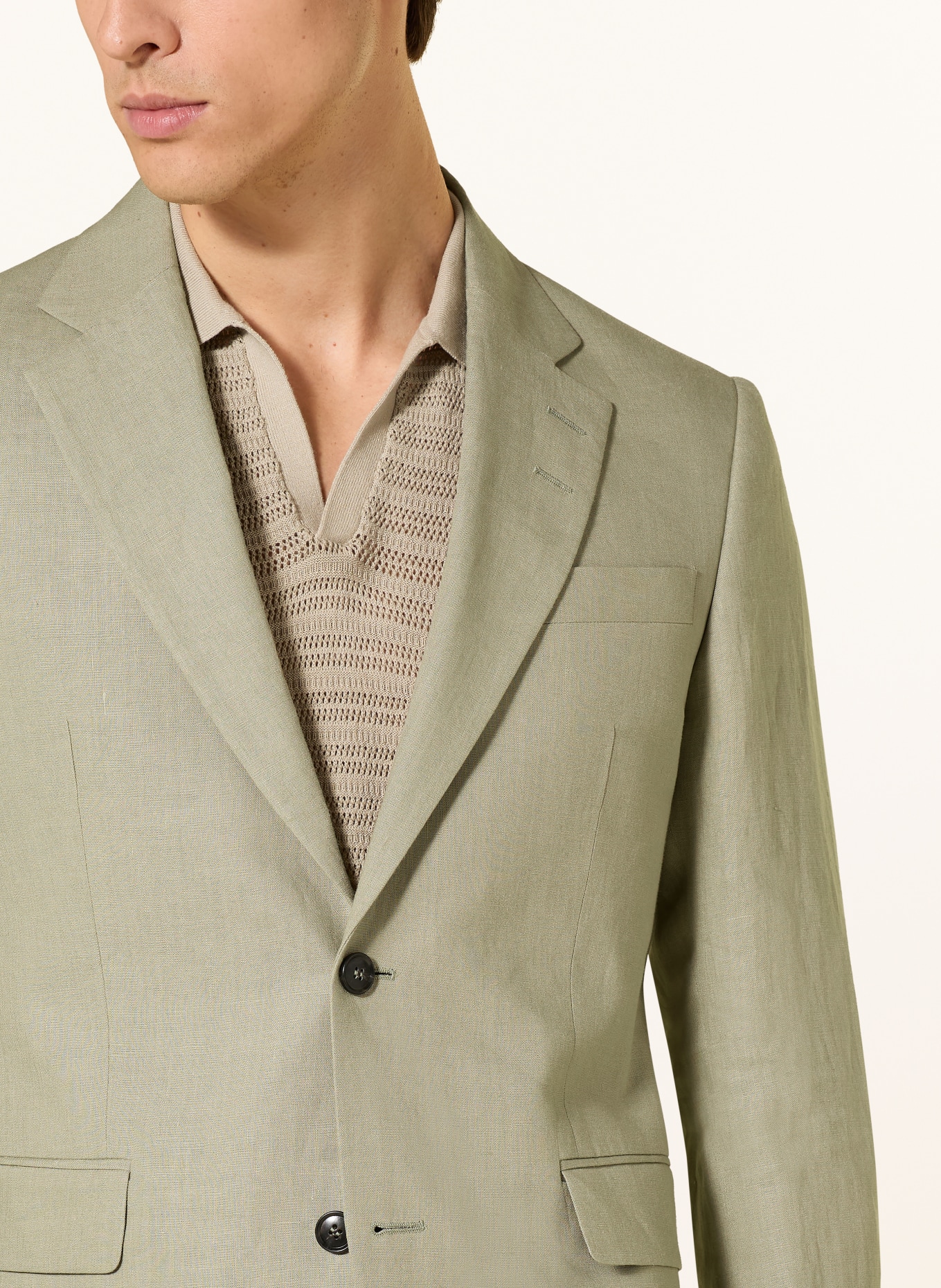 TIGER OF SWEDEN Anzugsakko JUSTIN Slim Fit aus Leinen: 03D Mole