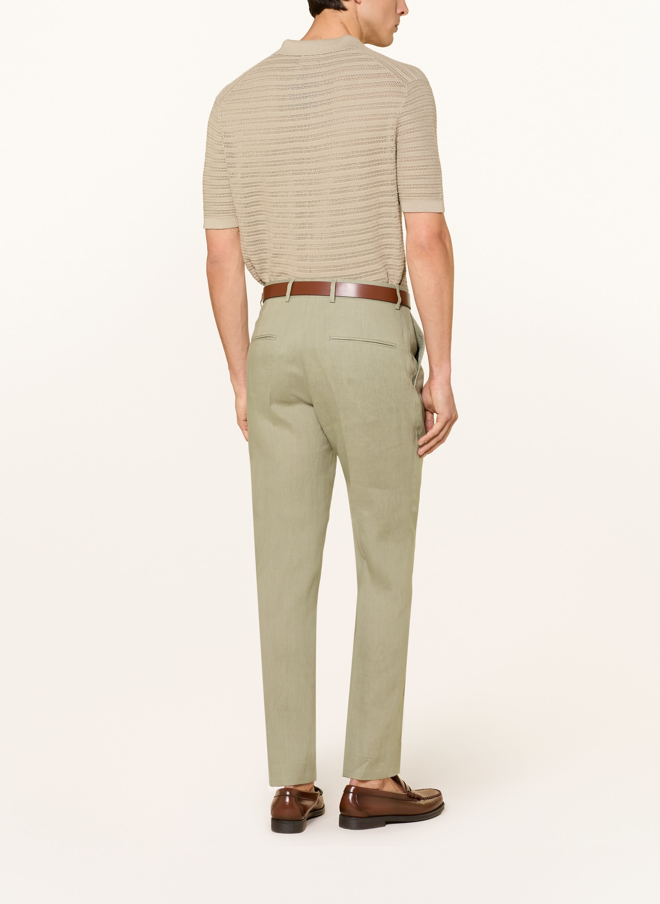 TIGER OF SWEDEN TENUTA Slim Fit linen suit pants: 03D Mole