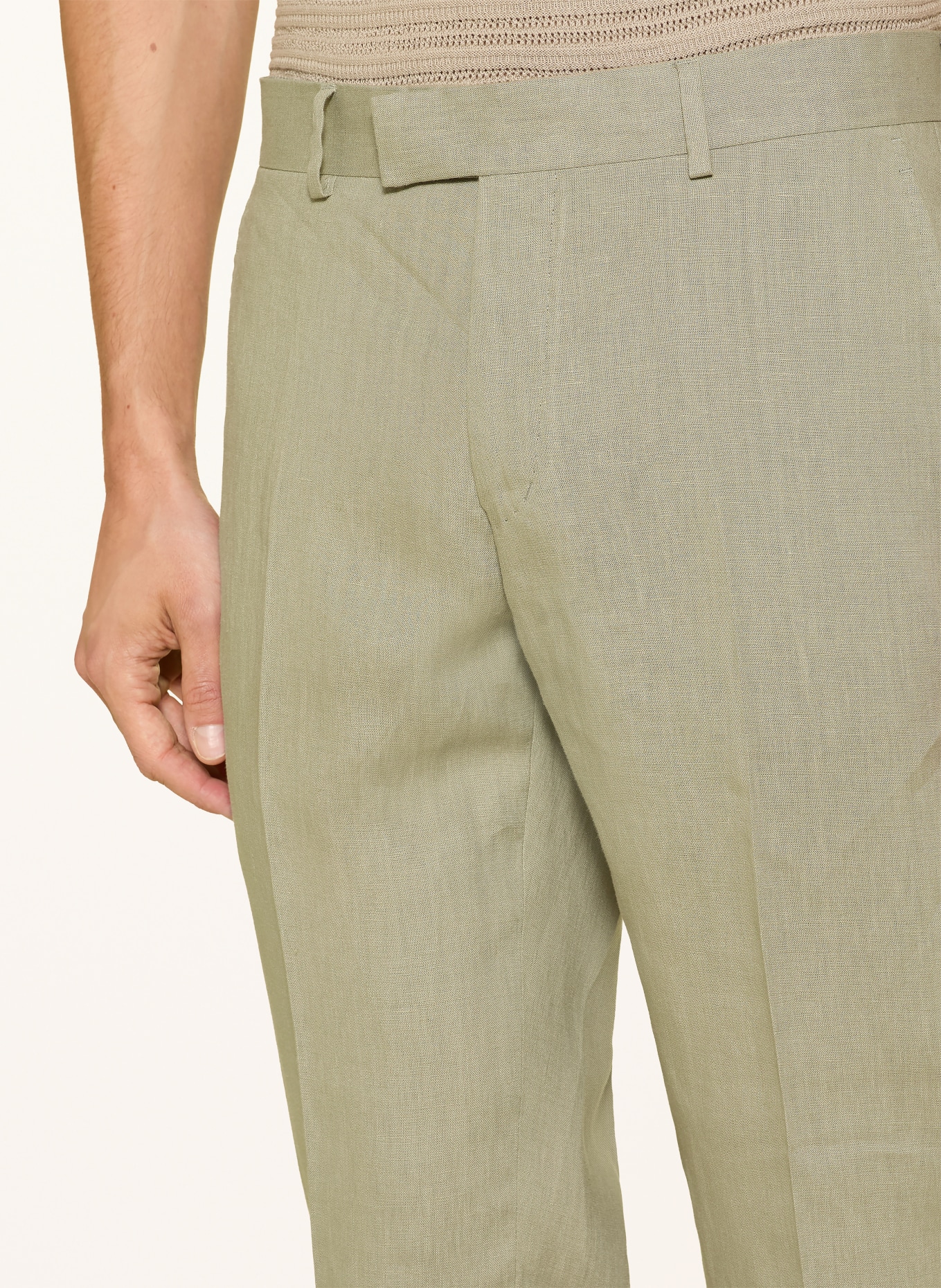 TIGER OF SWEDEN TENUTA Slim Fit linen suit pants: 03D Mole