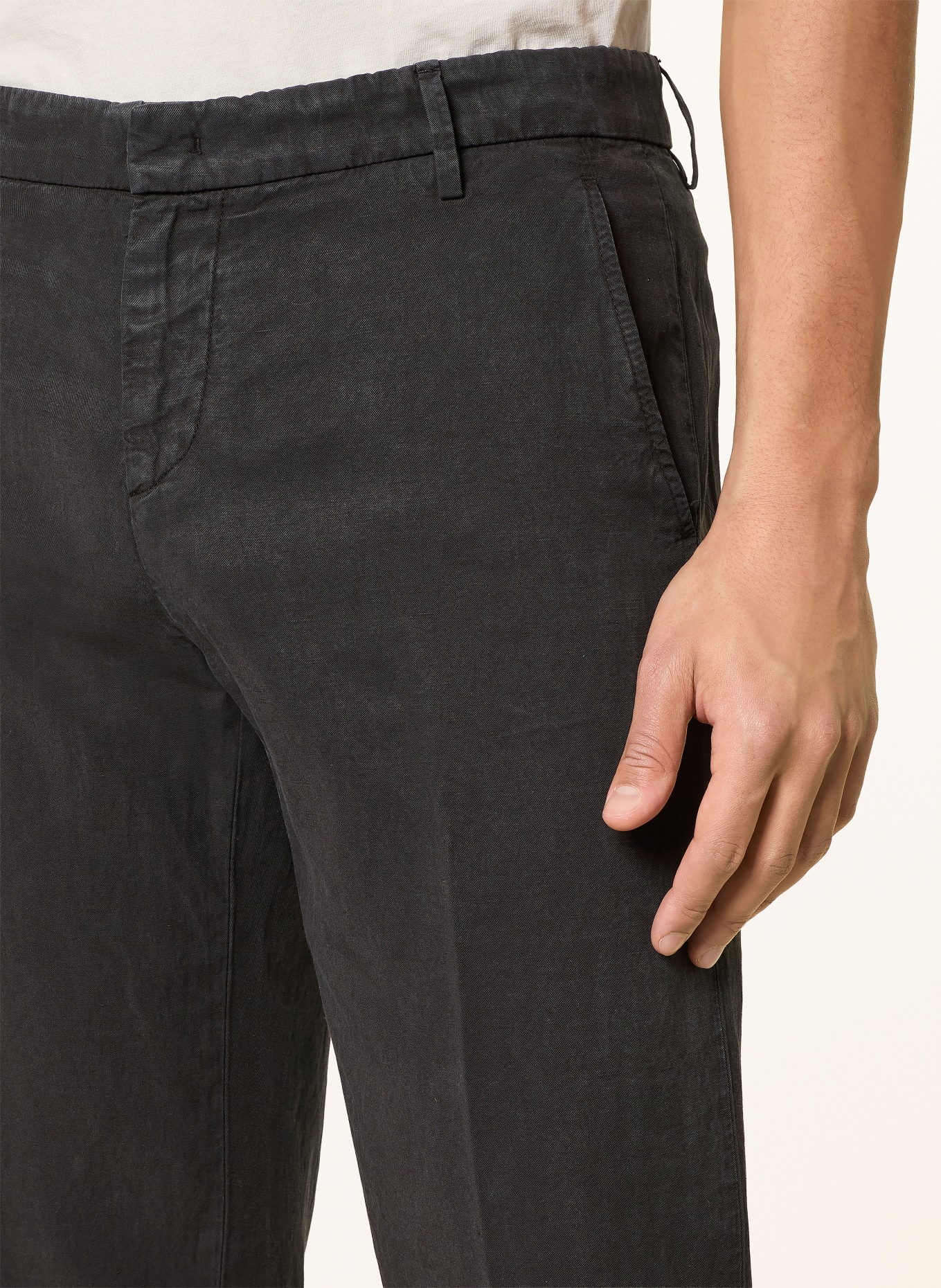 Dondup Chino GAUBERT Slim Fit: ČERNÁ