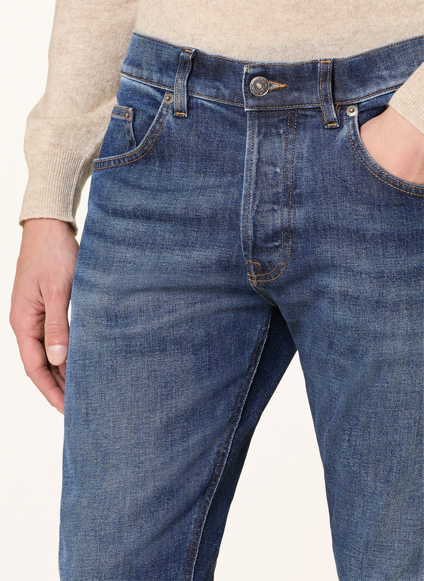 Dondup ICON Regular Fit Jeans: 800 BLU