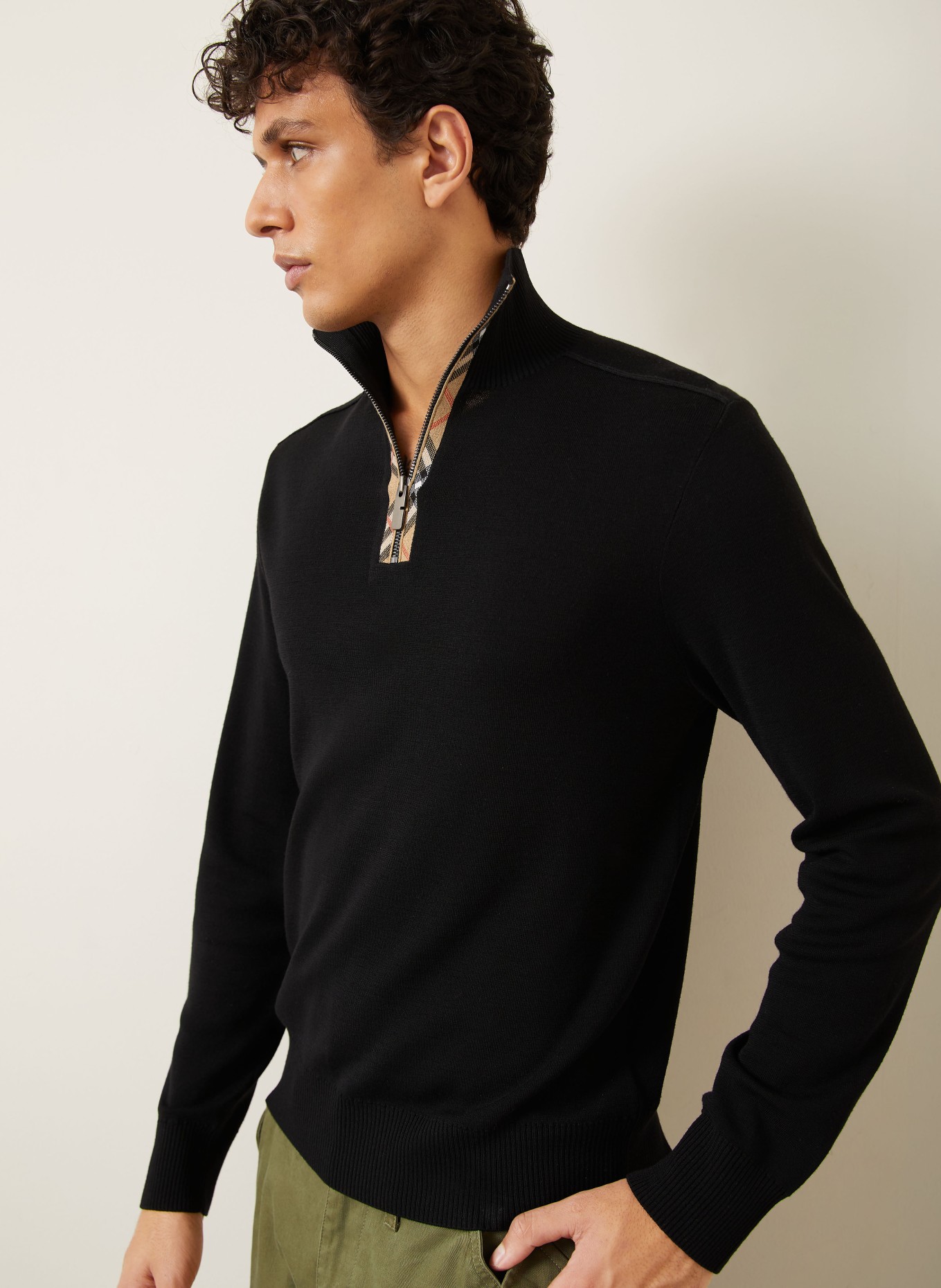 BURBERRY Troyer CAMERON: BLACK / CAMEL / RED