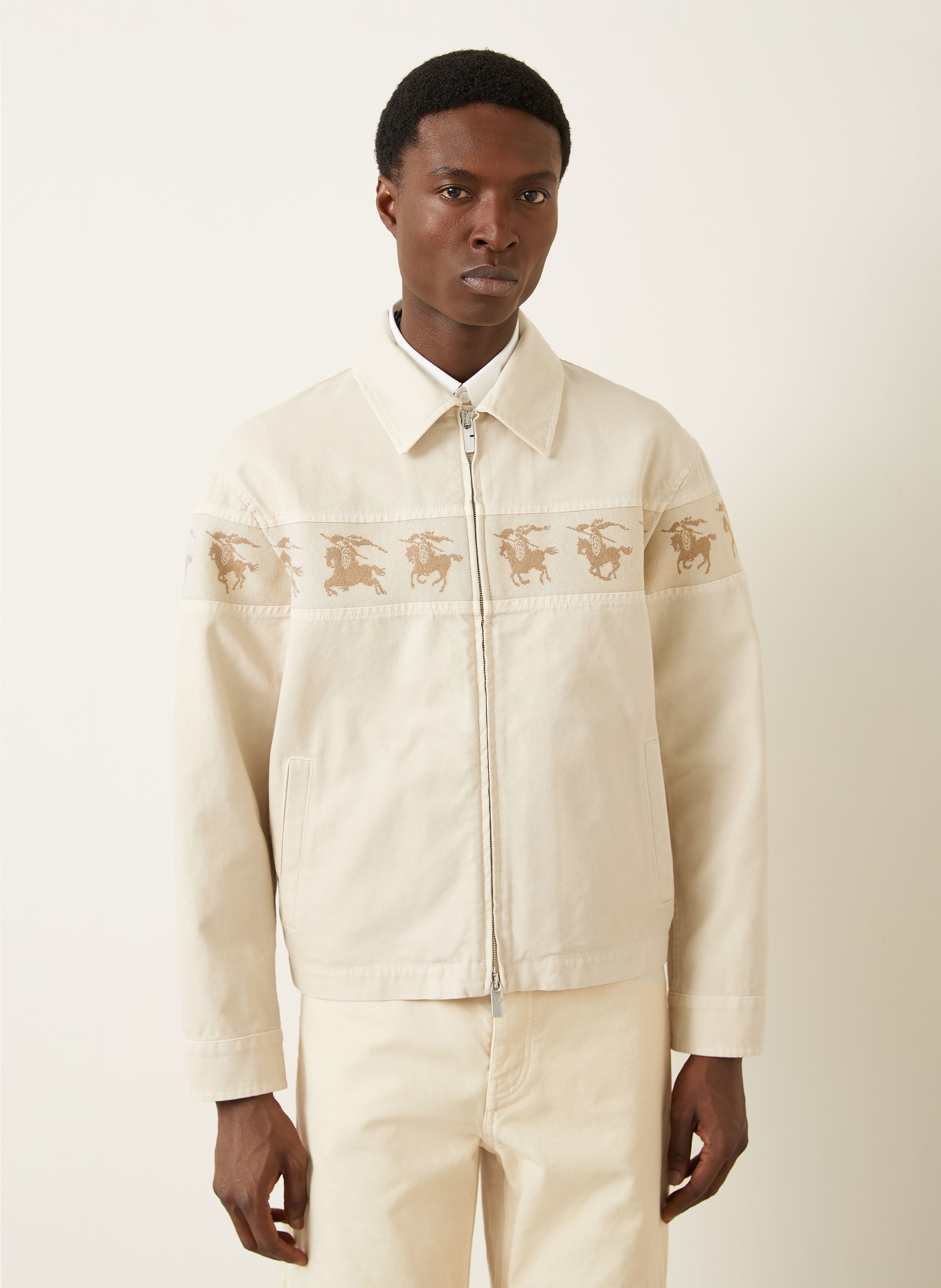 BURBERRY Overjacket: HELLBRAUN / BEIGE