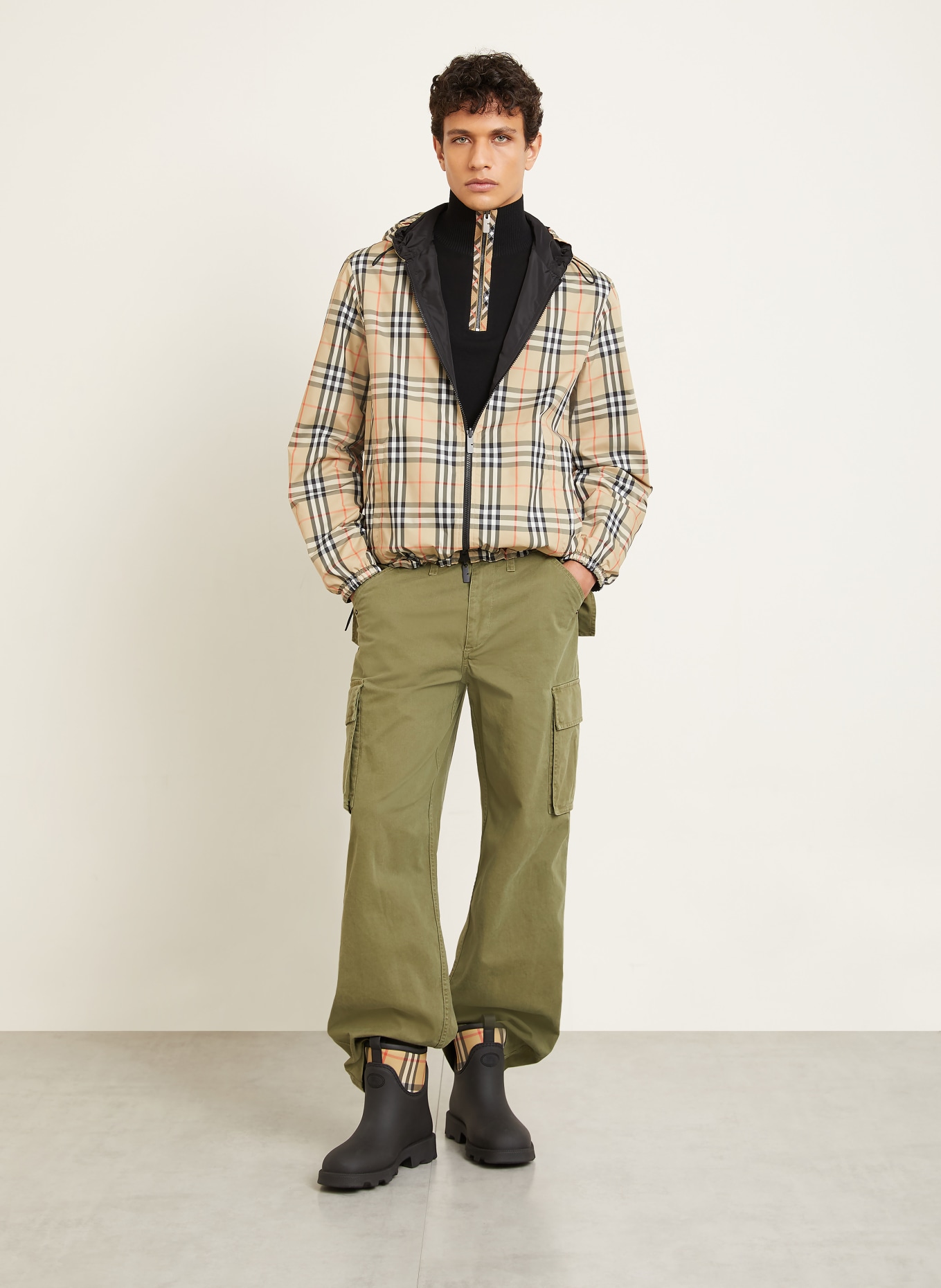 BURBERRY Cargohose CYRUS Regular Fit: KHAKI
