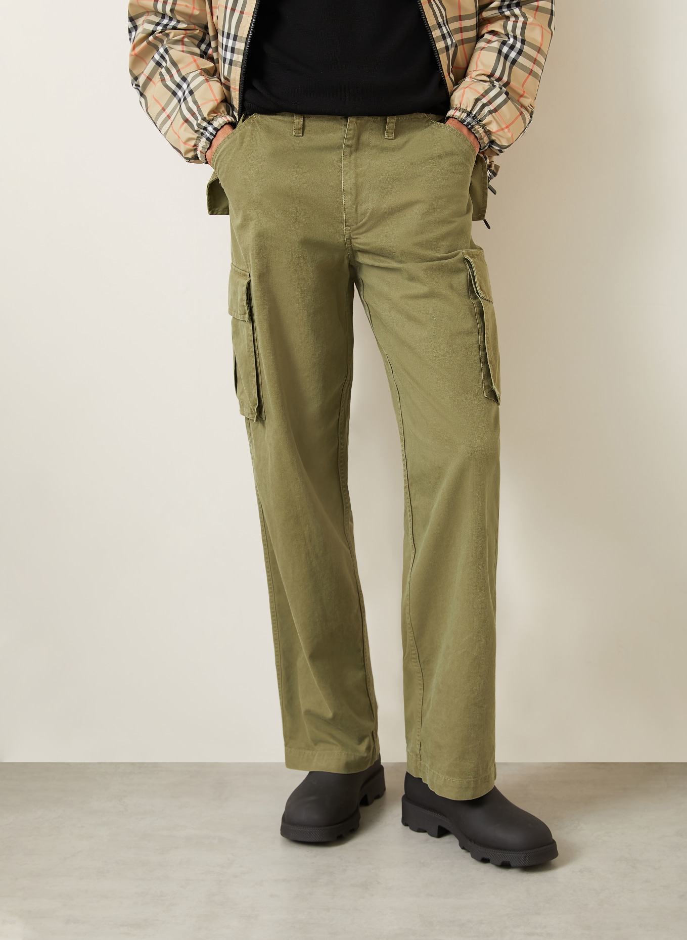 BURBERRY Cargohose CYRUS Regular Fit: KHAKI
