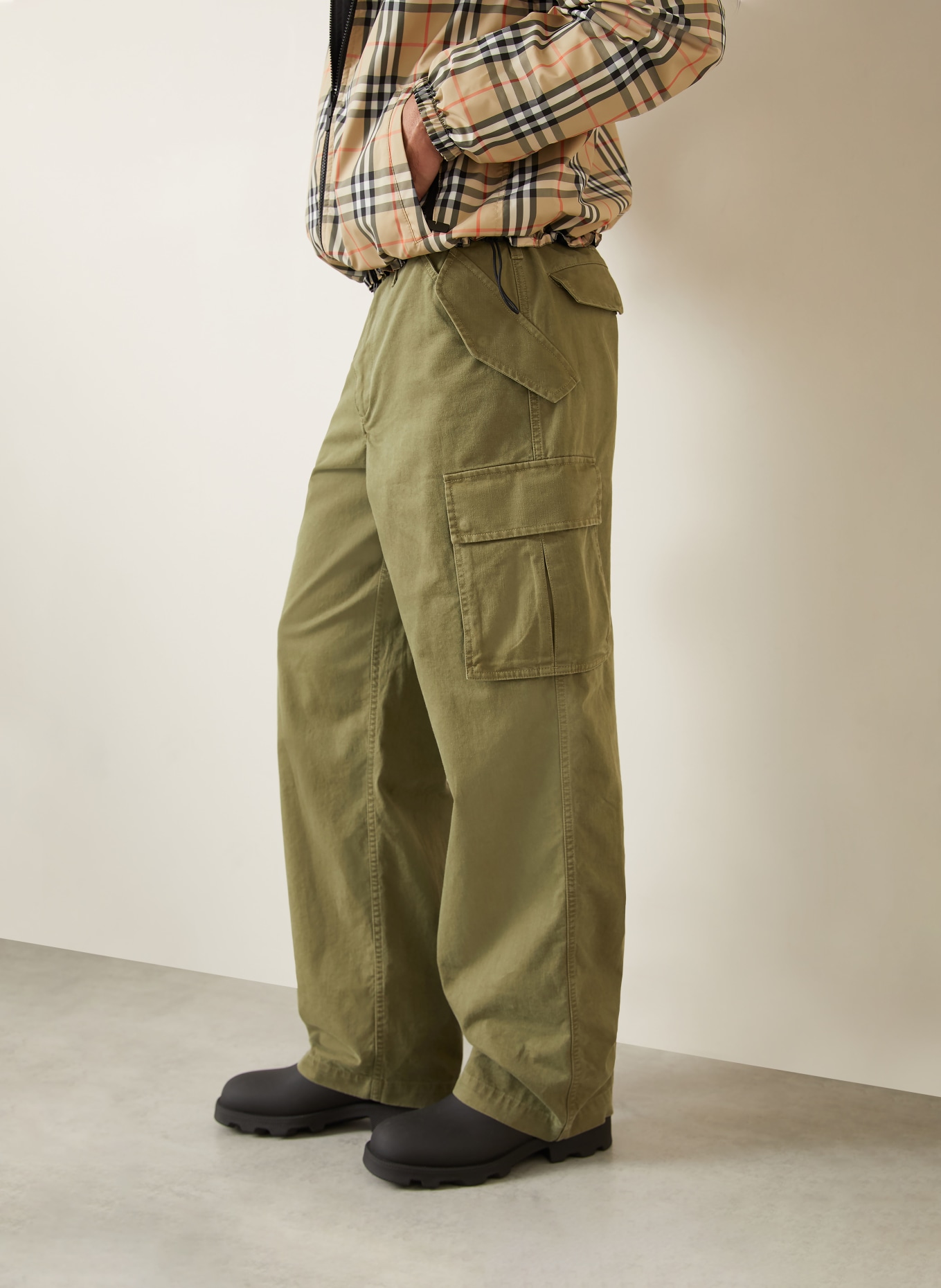 BURBERRY Cargohose CYRUS Regular Fit: KHAKI