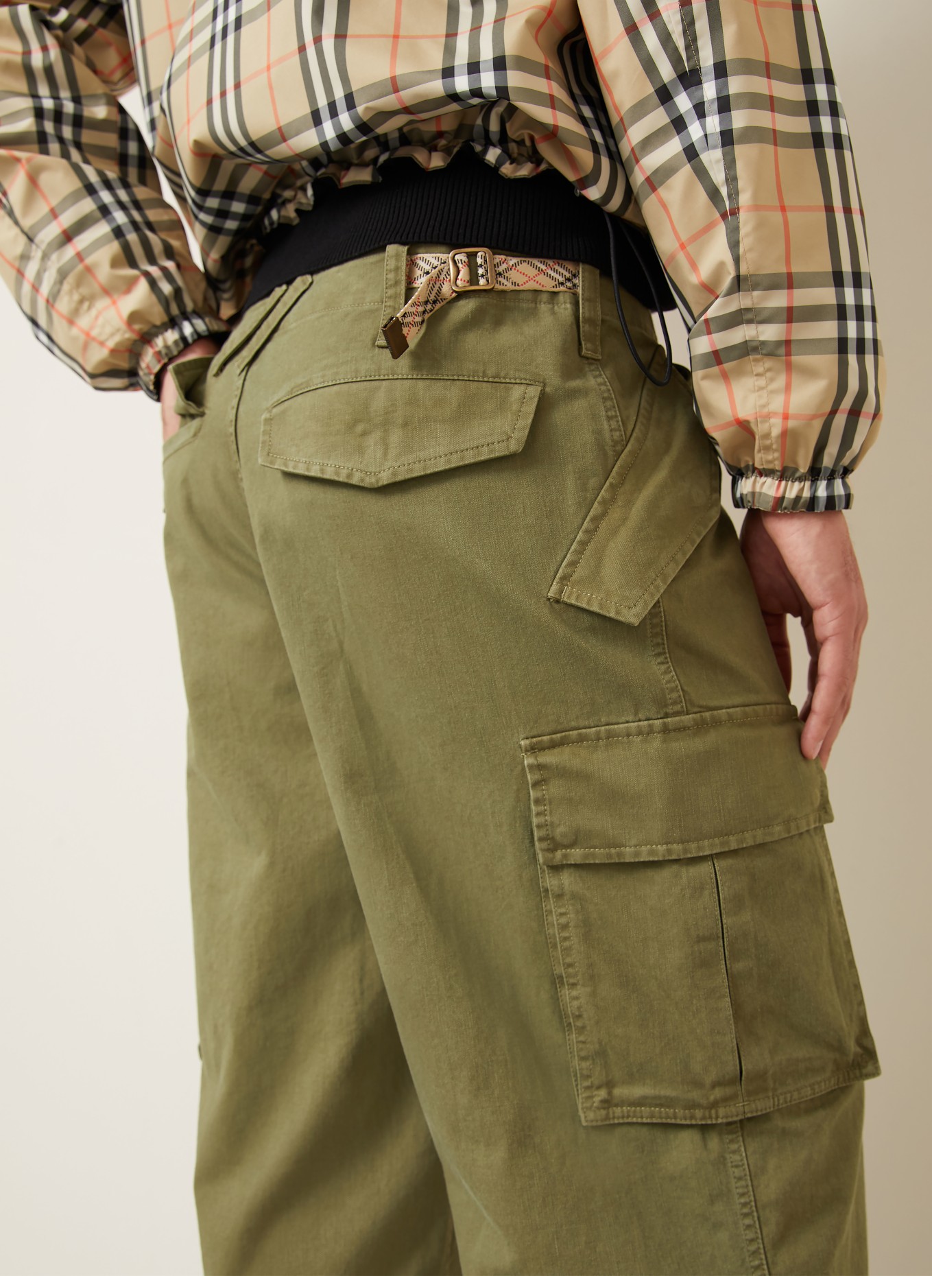 BURBERRY Cargohose CYRUS Regular Fit: KHAKI