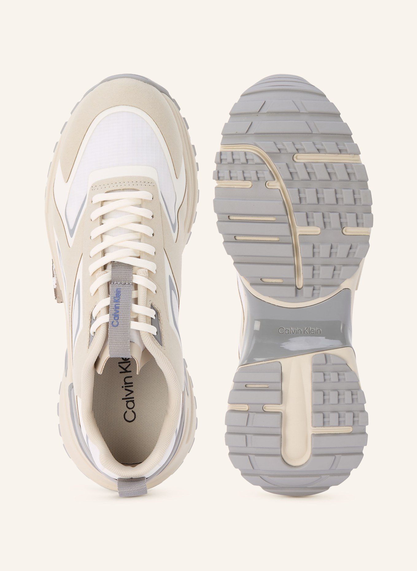 Calvin Klein sneaker: BEIGE / ECRU / GRAY