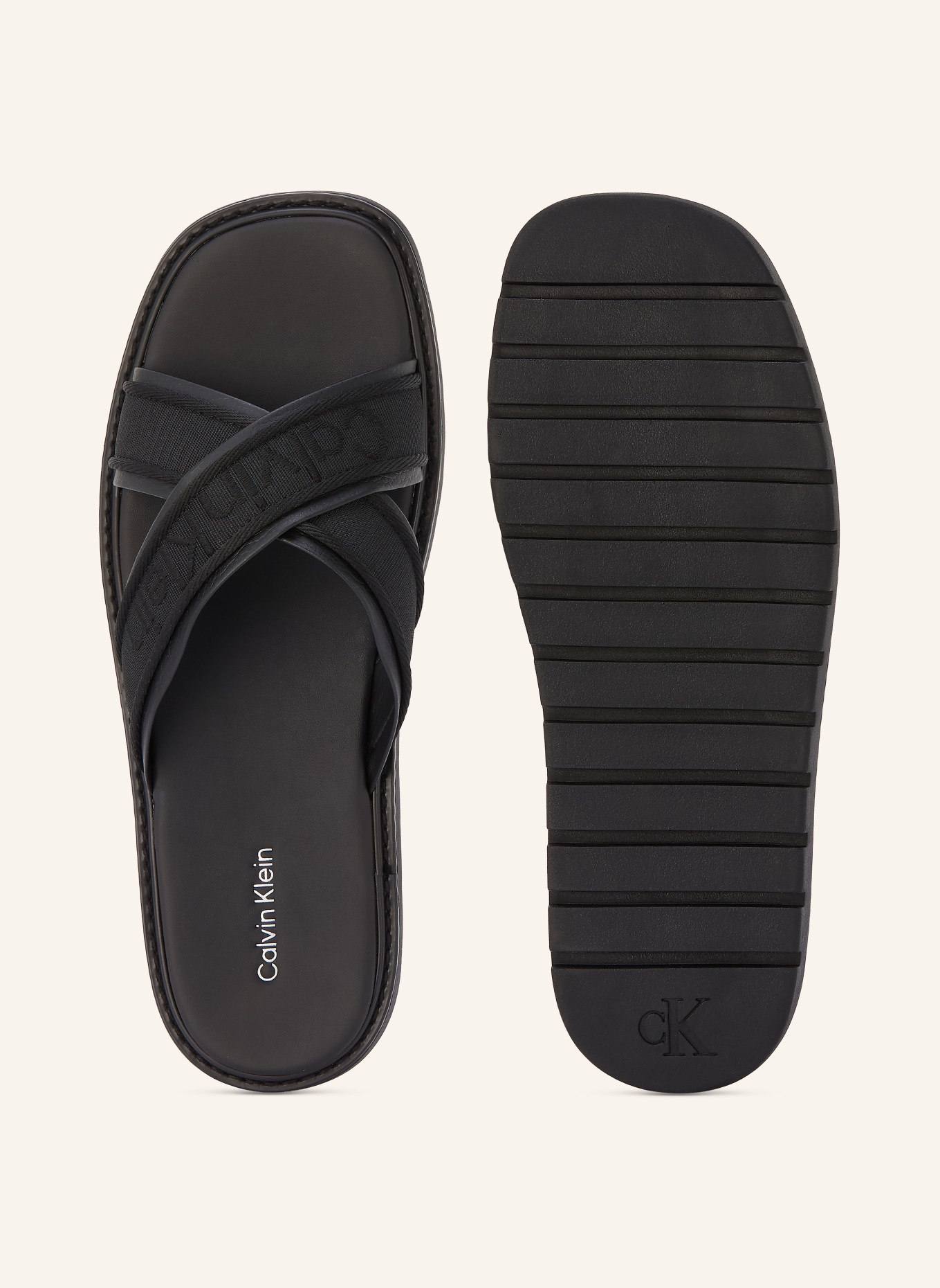 Calvin Klein Pantoletten: SCHWARZ