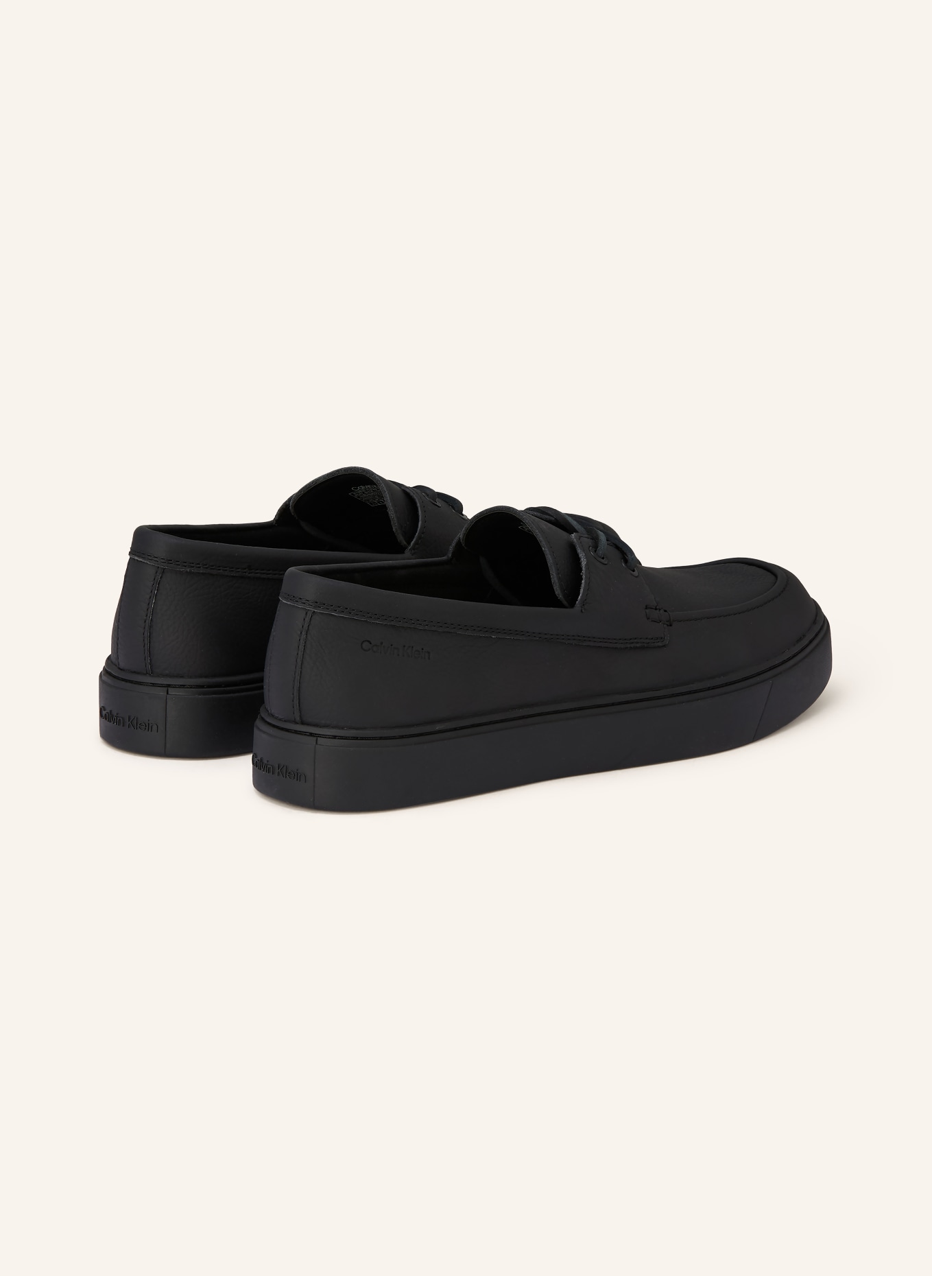 Calvin Klein lace-up shoes: BLACK