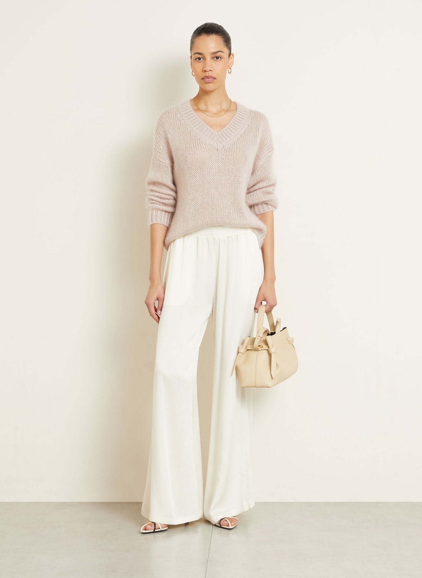 IRIS von ARNIM Pullover LAMEGO mit Mohair und Seide: ROSÉ