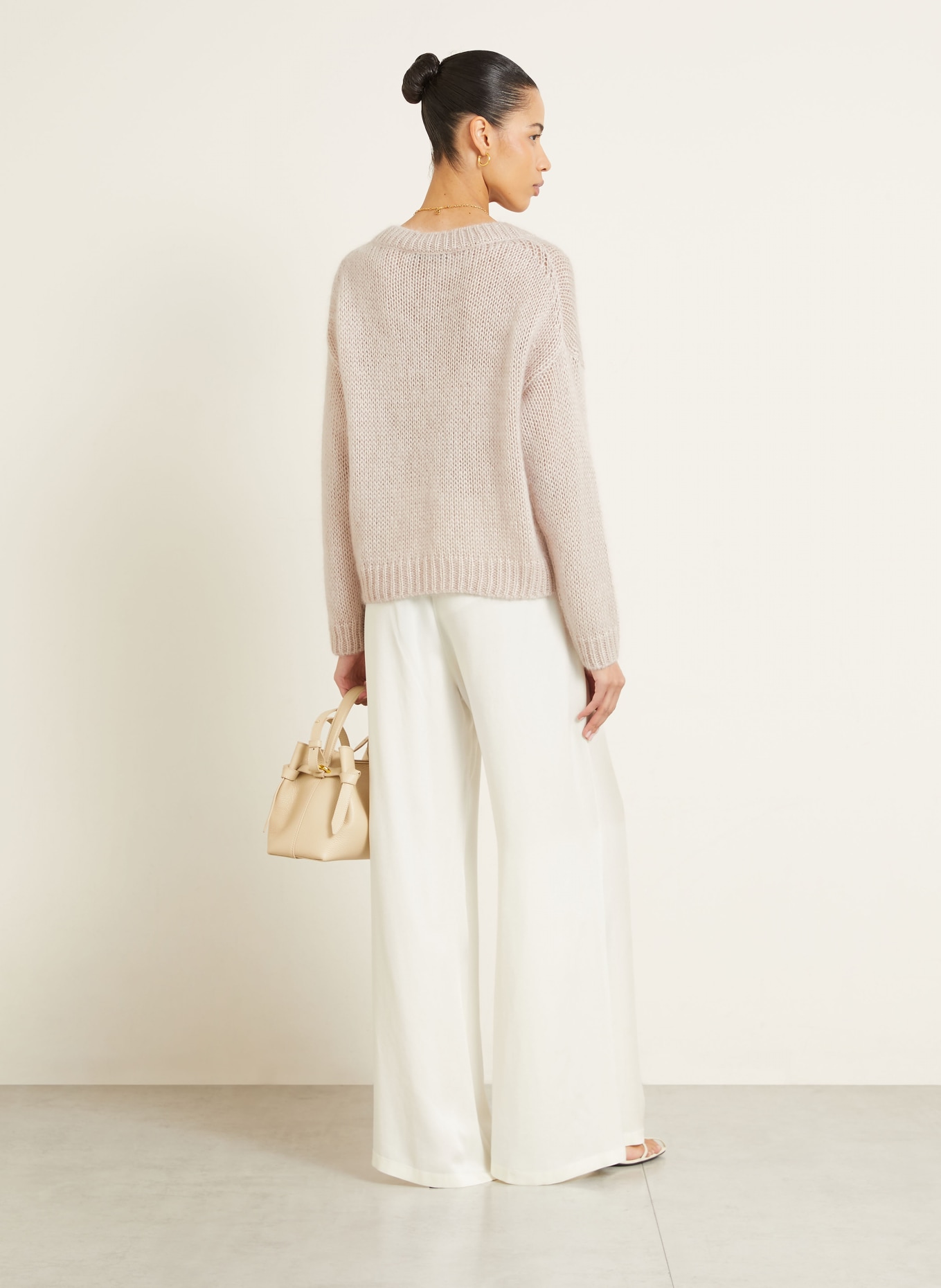 IRIS von ARNIM Pullover LAMEGO mit Mohair und Seide: ROSÉ