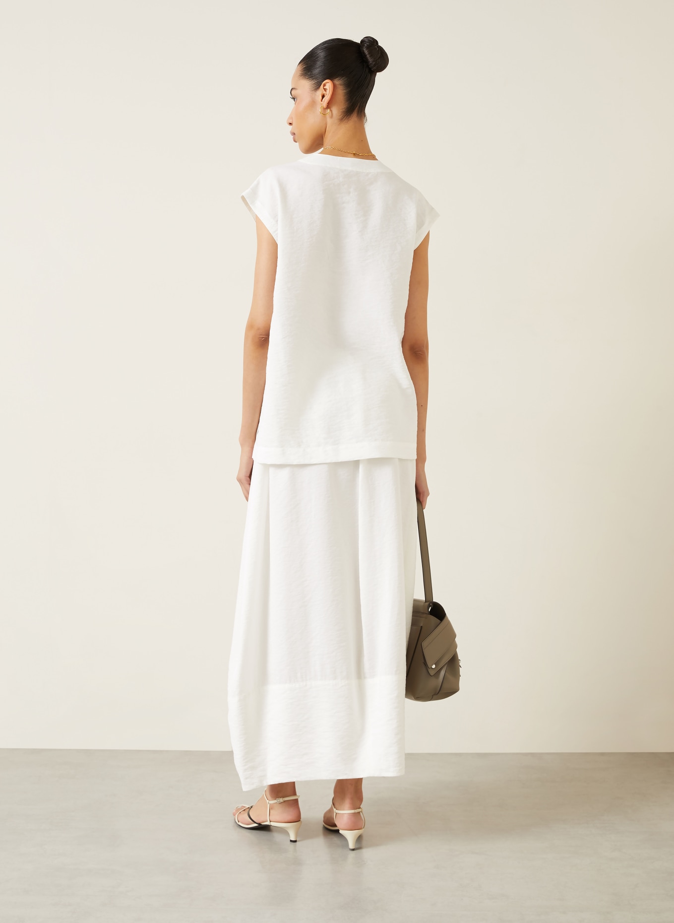 IRIS von ARNIM Silk skirt NAPOLI: WHITE