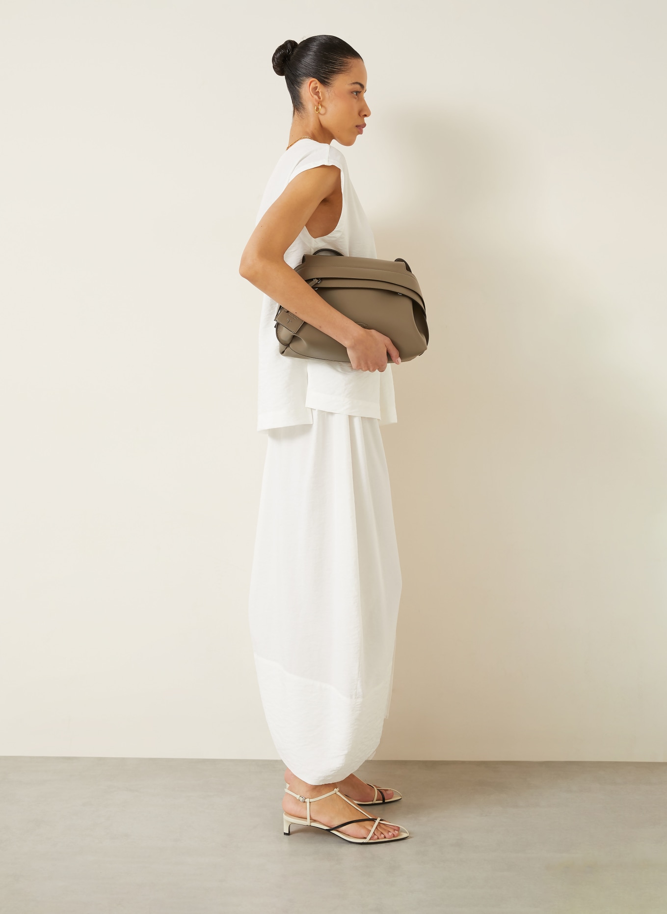 IRIS von ARNIM Silk skirt NAPOLI: WHITE