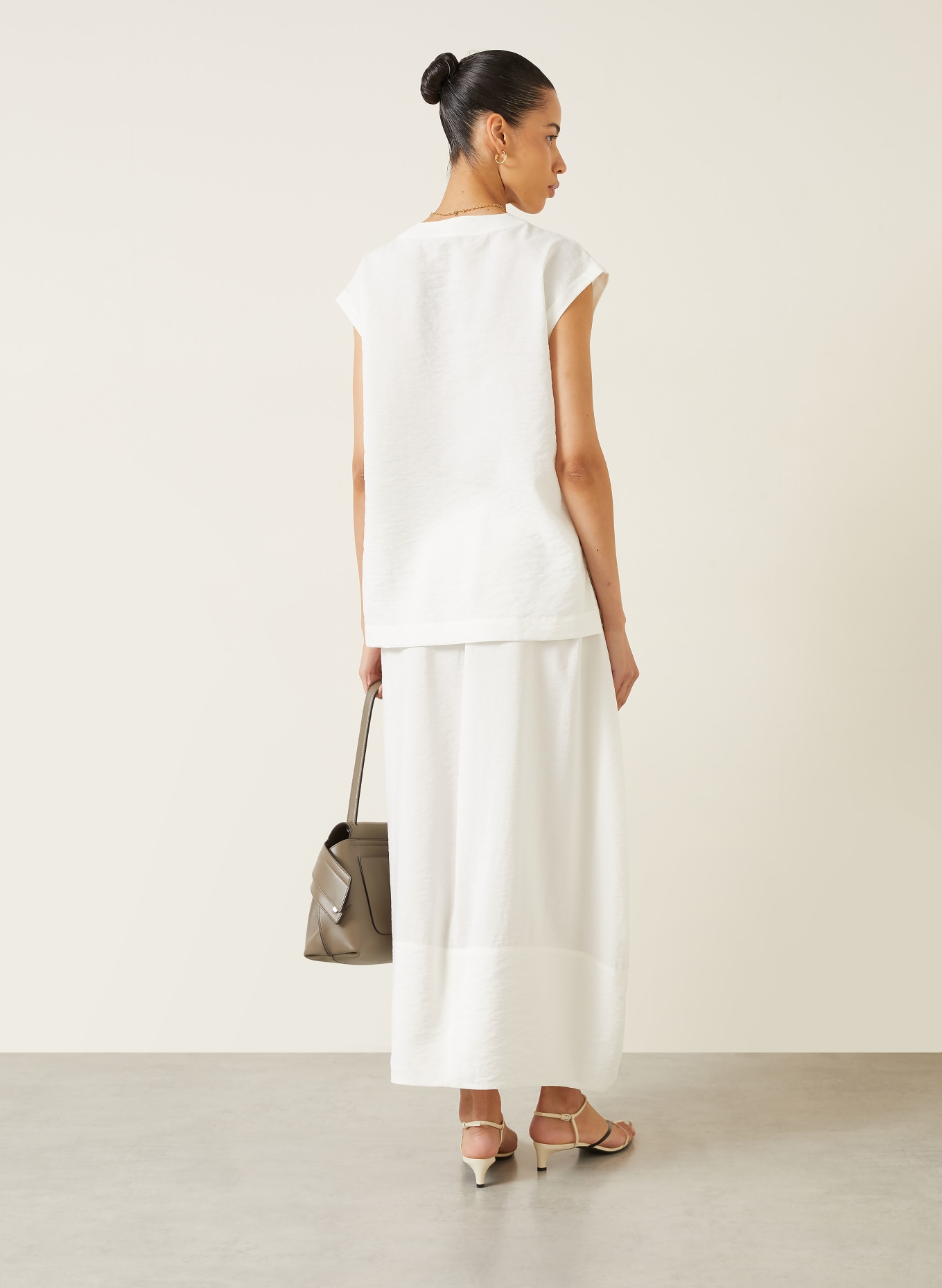 IRIS von ARNIM Blusentop NEOLANI aus Seide: WEISS