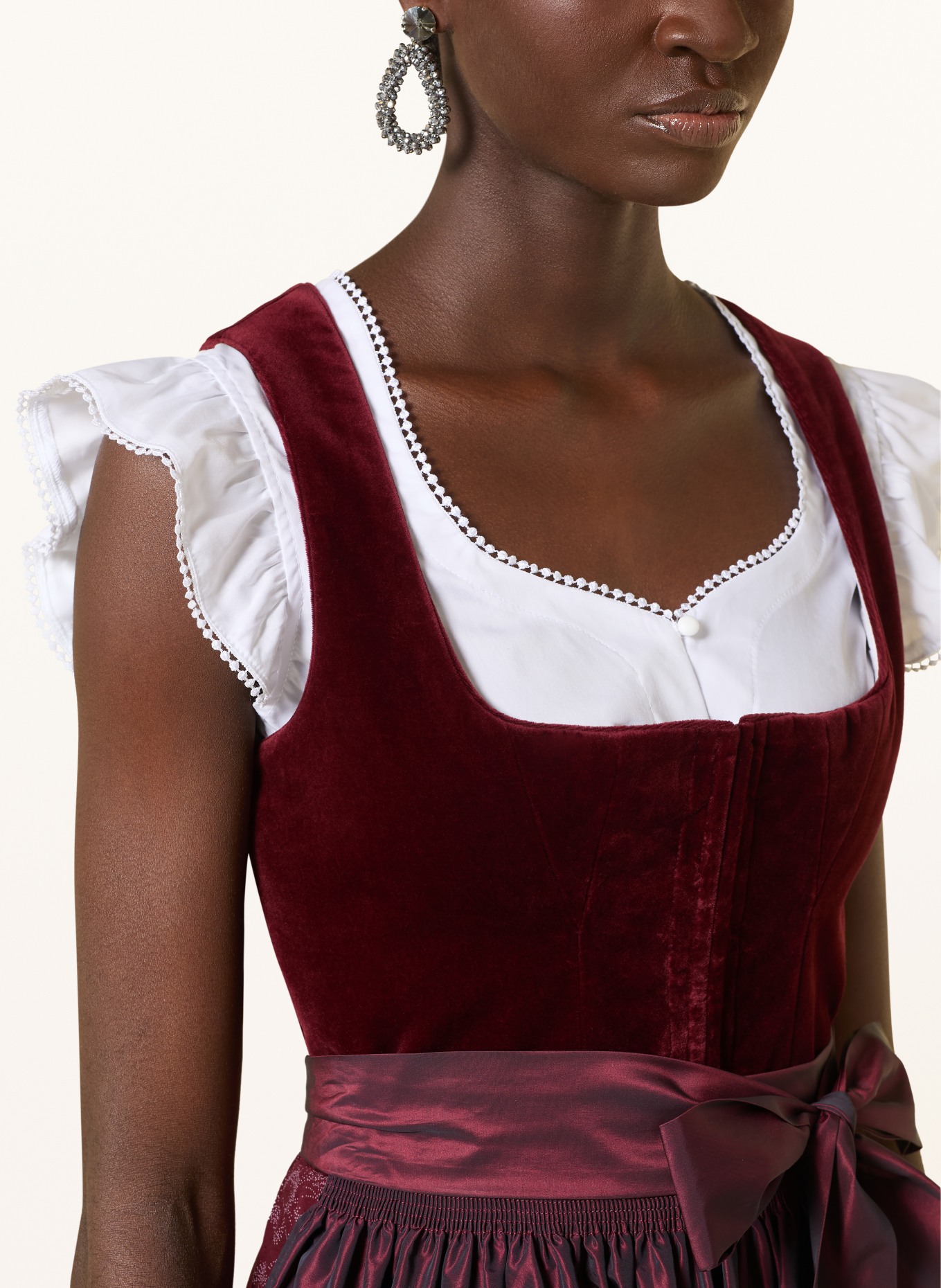 Johann & Johanna dirndl blouse: WHITE
