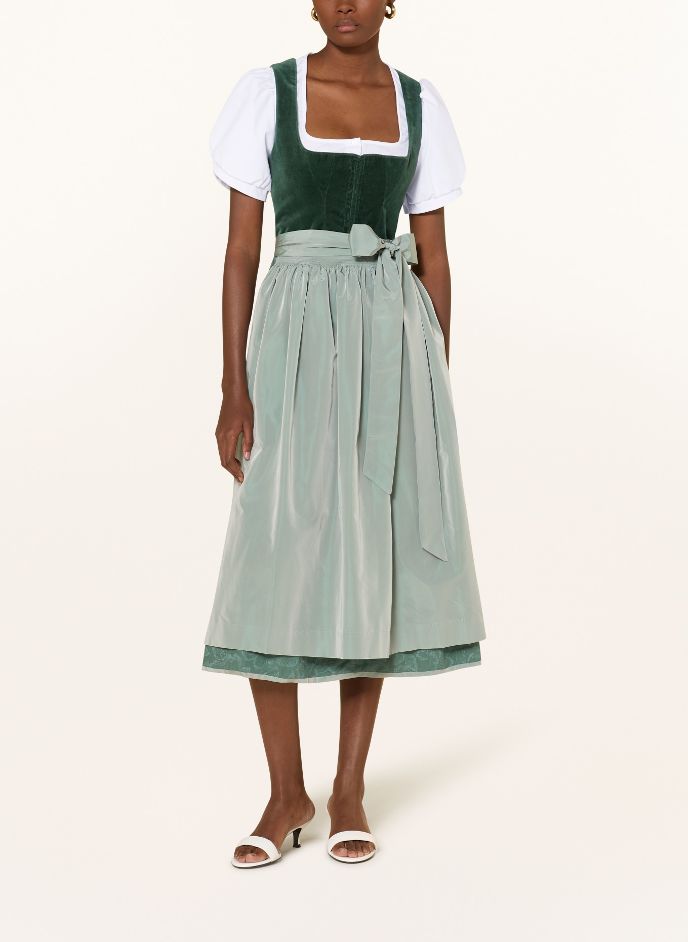 Johann & Johanna dirndl blouse: WHITE