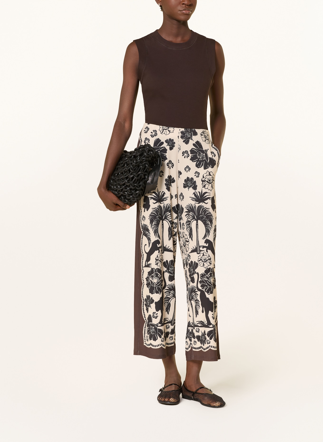 Miss Lagotte Spódnico-spodnie: CIEMNOBRĄZOWY / BEŻOWY / CZARNY