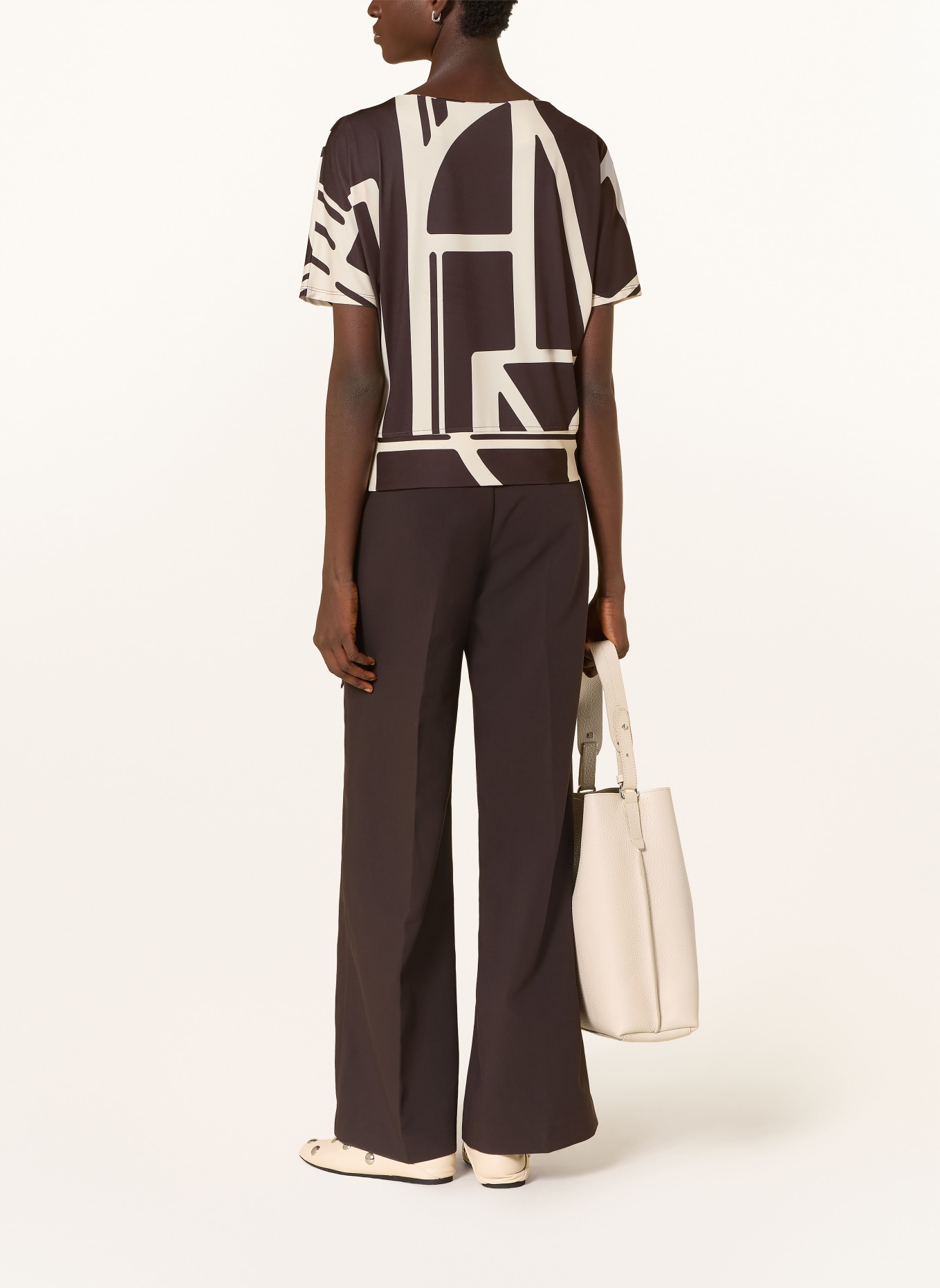 Miss Lagotte chemisier: MARRON FONCÉ / ÉCRU