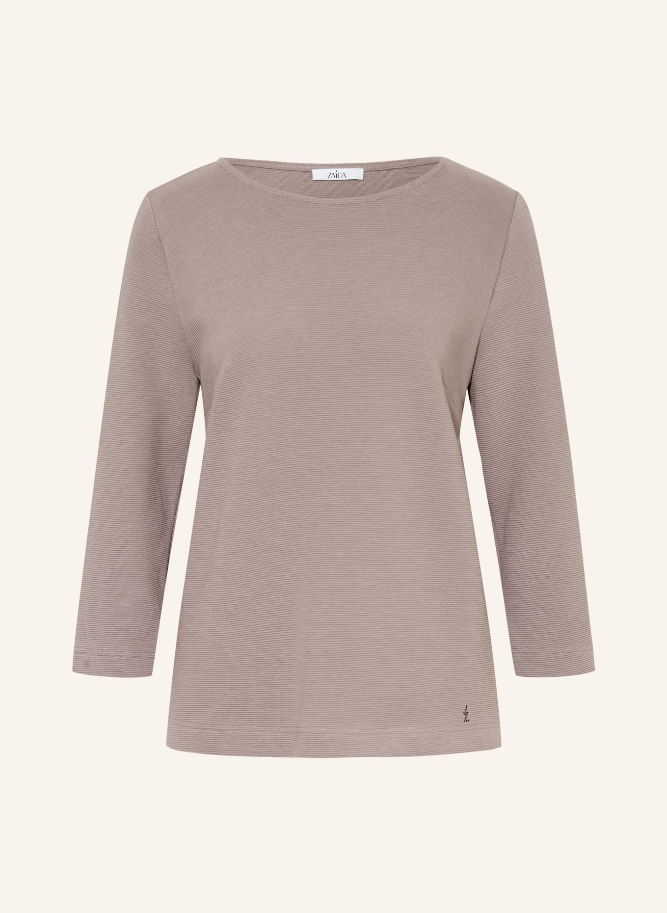 ZAÍDA Tričko s 3/4 rukávem: ČERNOŠEDÁ