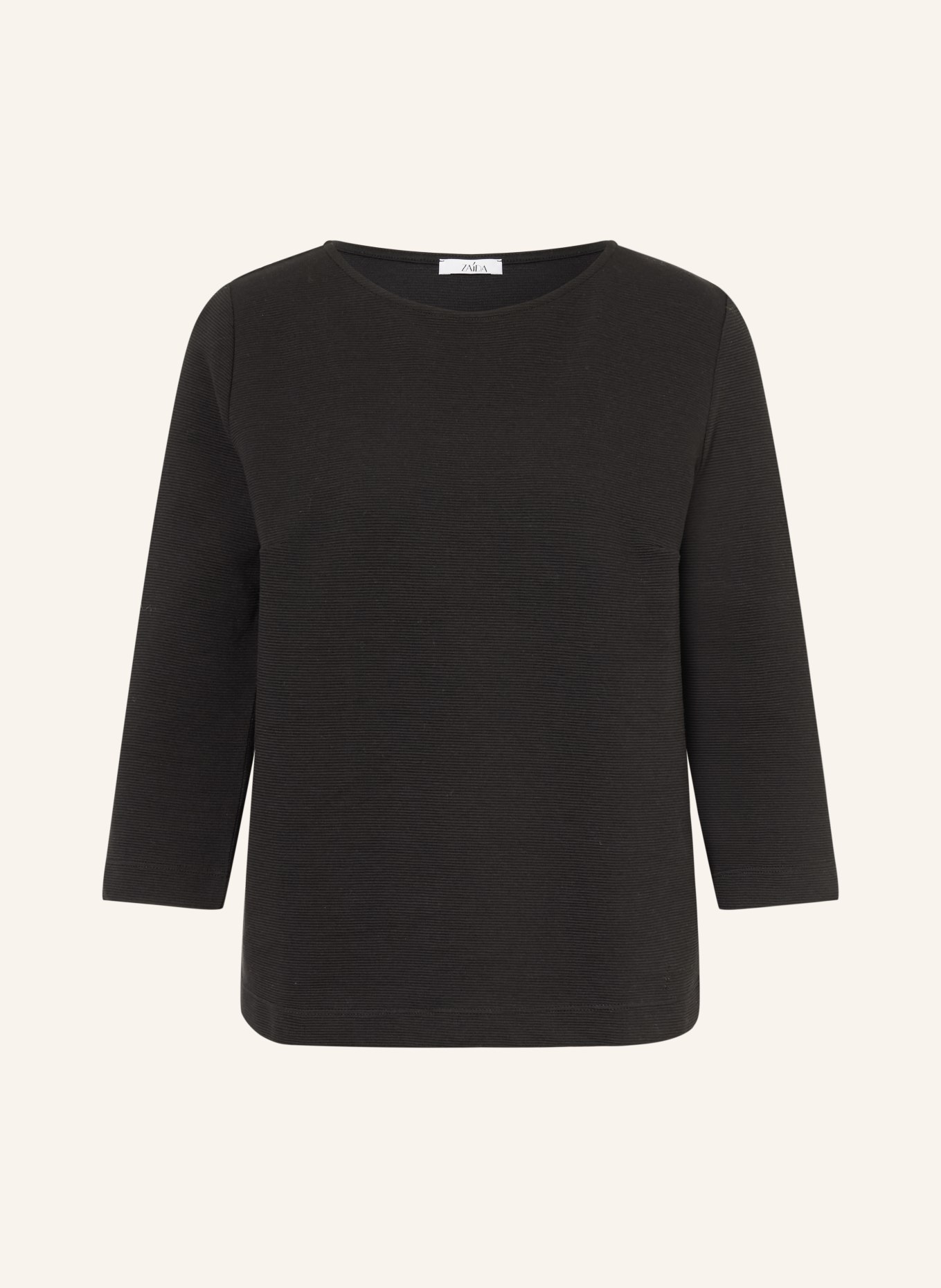 ZAÍDA Shirt mit 3/4-Arm: SCHWARZ