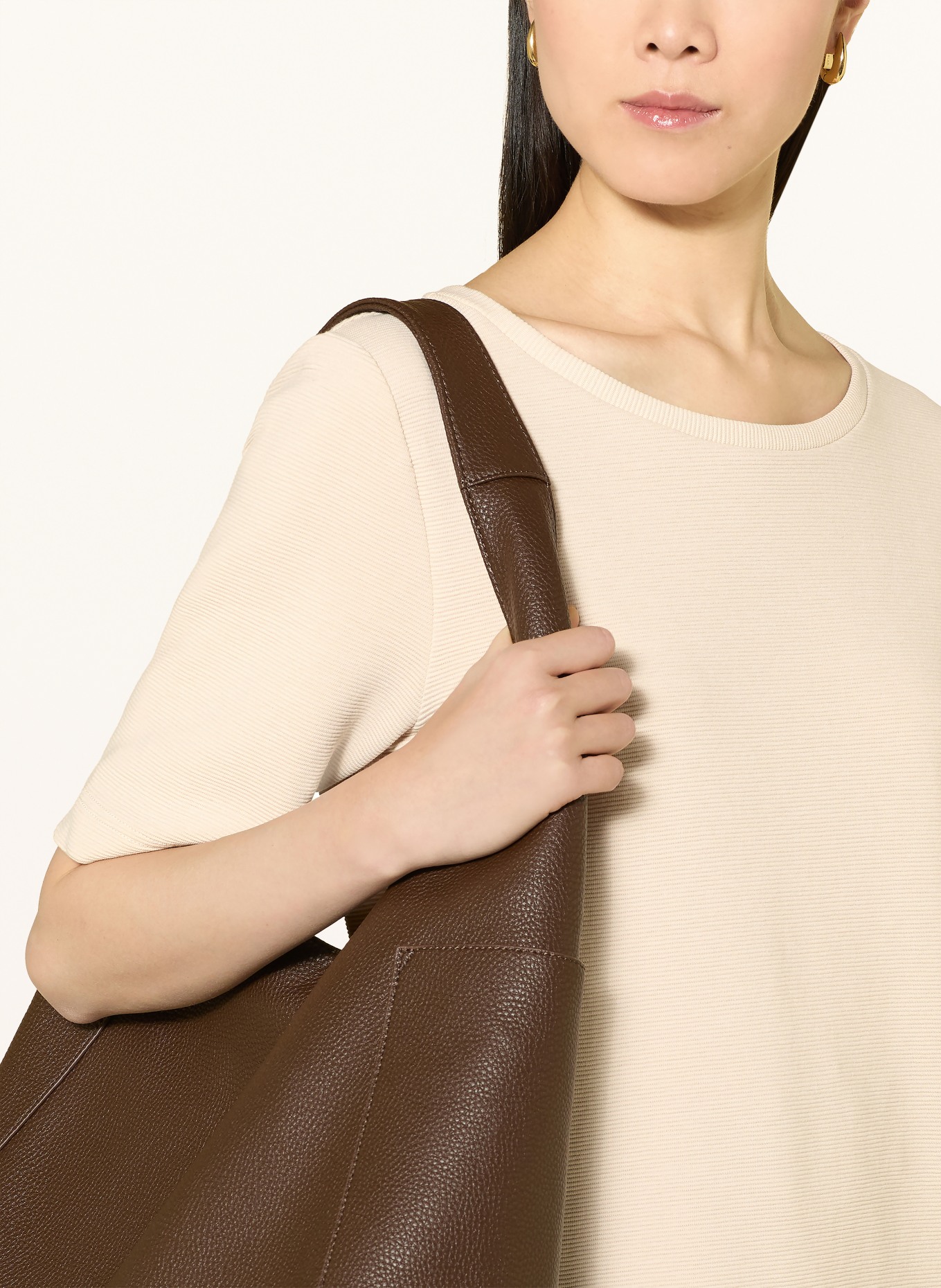 ZAÍDA T-shirt: LIGHT BROWN