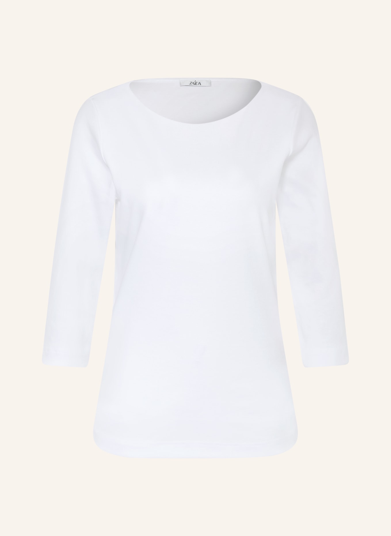 ZAÍDA Tričko s 3/4 rukávem: BÍLÁ
