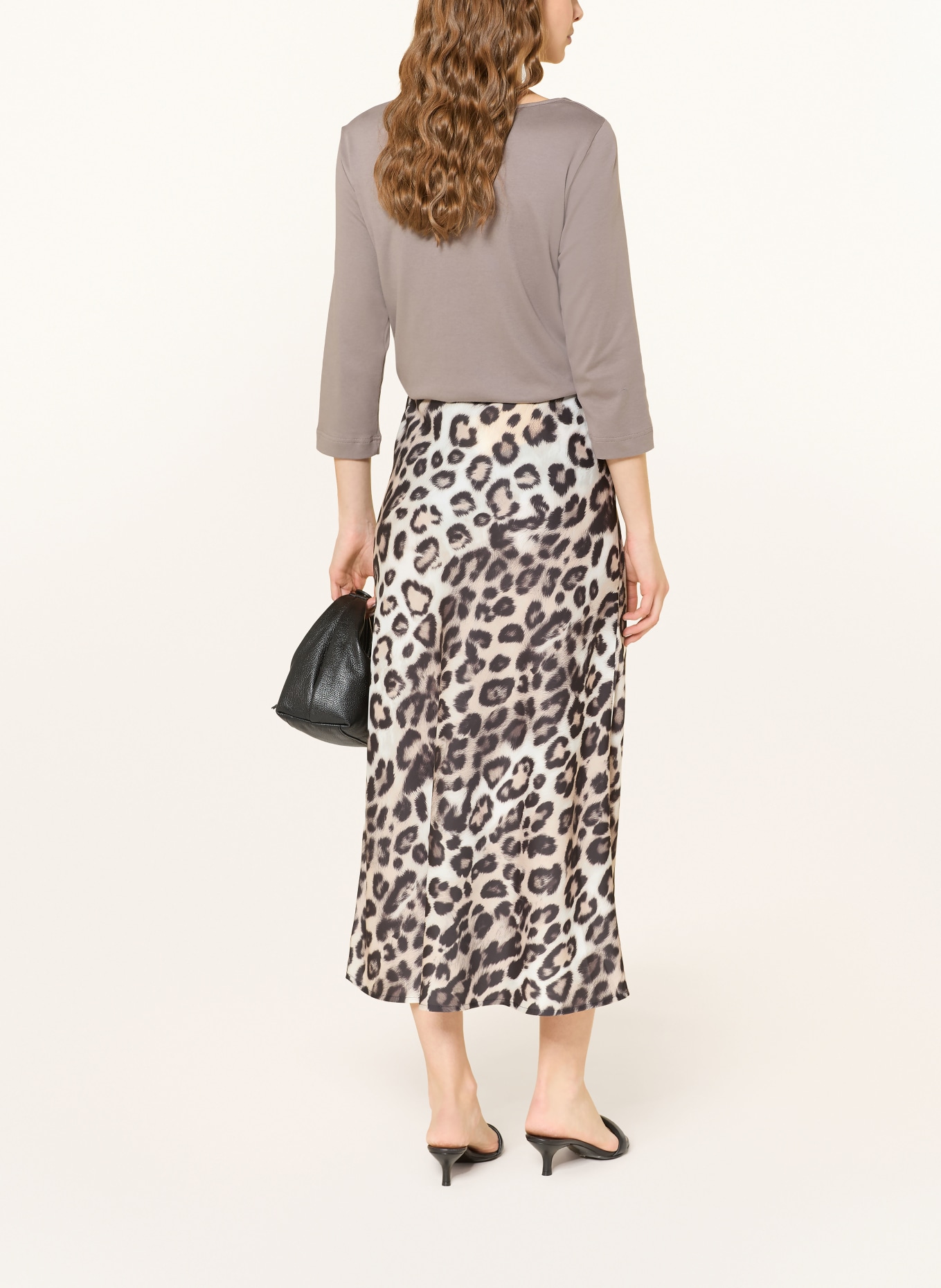 ZAÍDA Tričko s 3/4 rukávem: ČERNOŠEDÁ