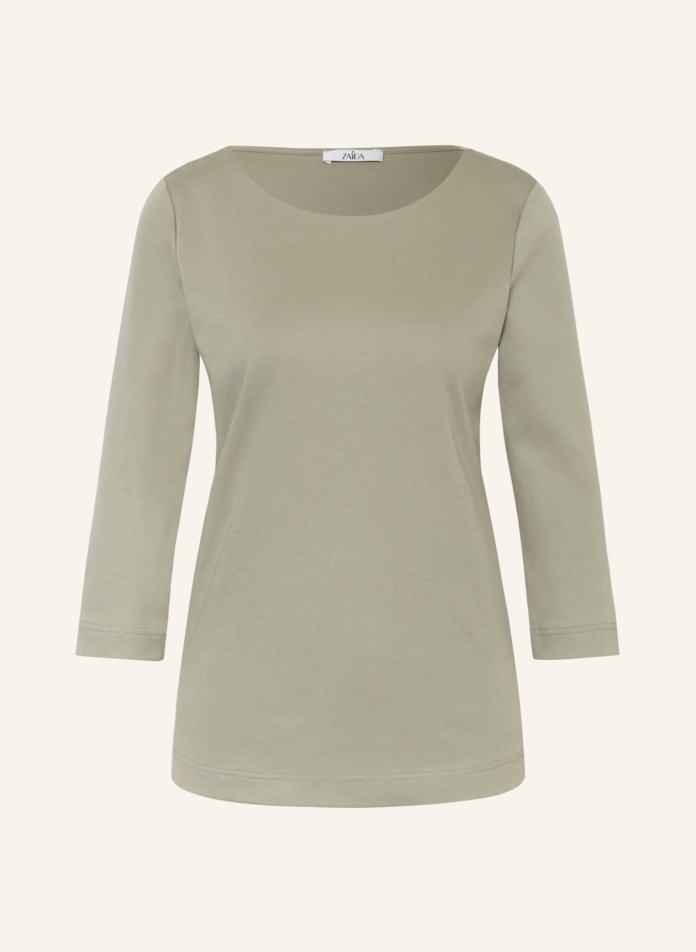 ZAÍDA Tričko s 3/4 rukávem: OLIVOVÁ