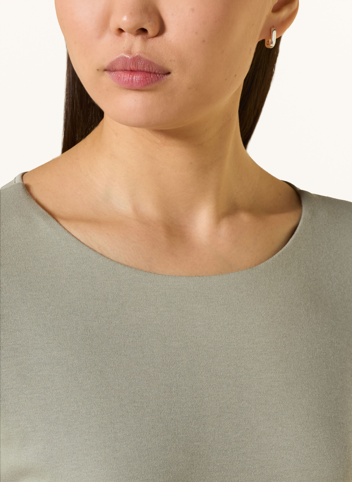 ZAÍDA Tričko s 3/4 rukávem: OLIVOVÁ