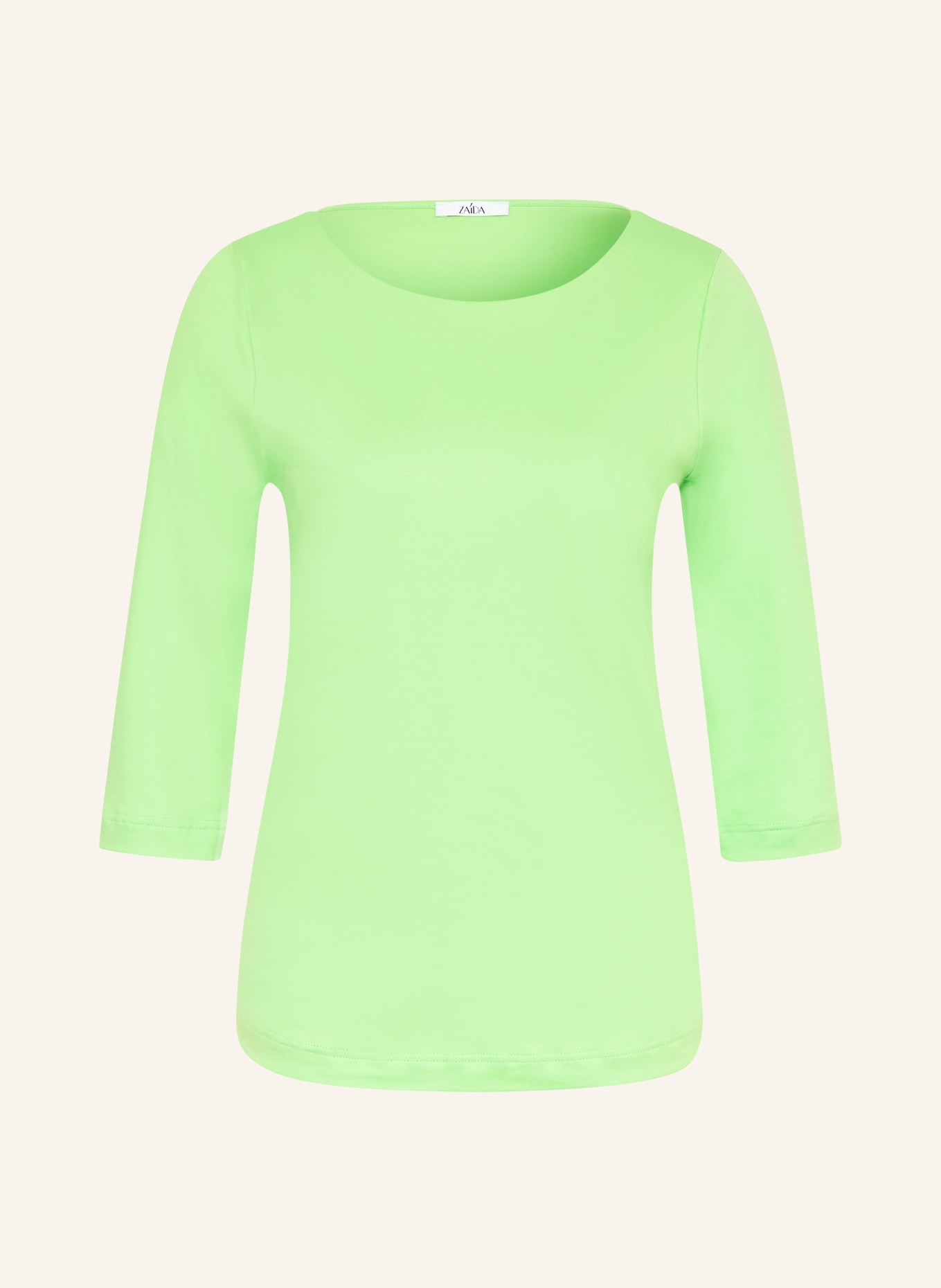 ZAÍDA Shirt mit 3/4-Arm: HELLGRÜN