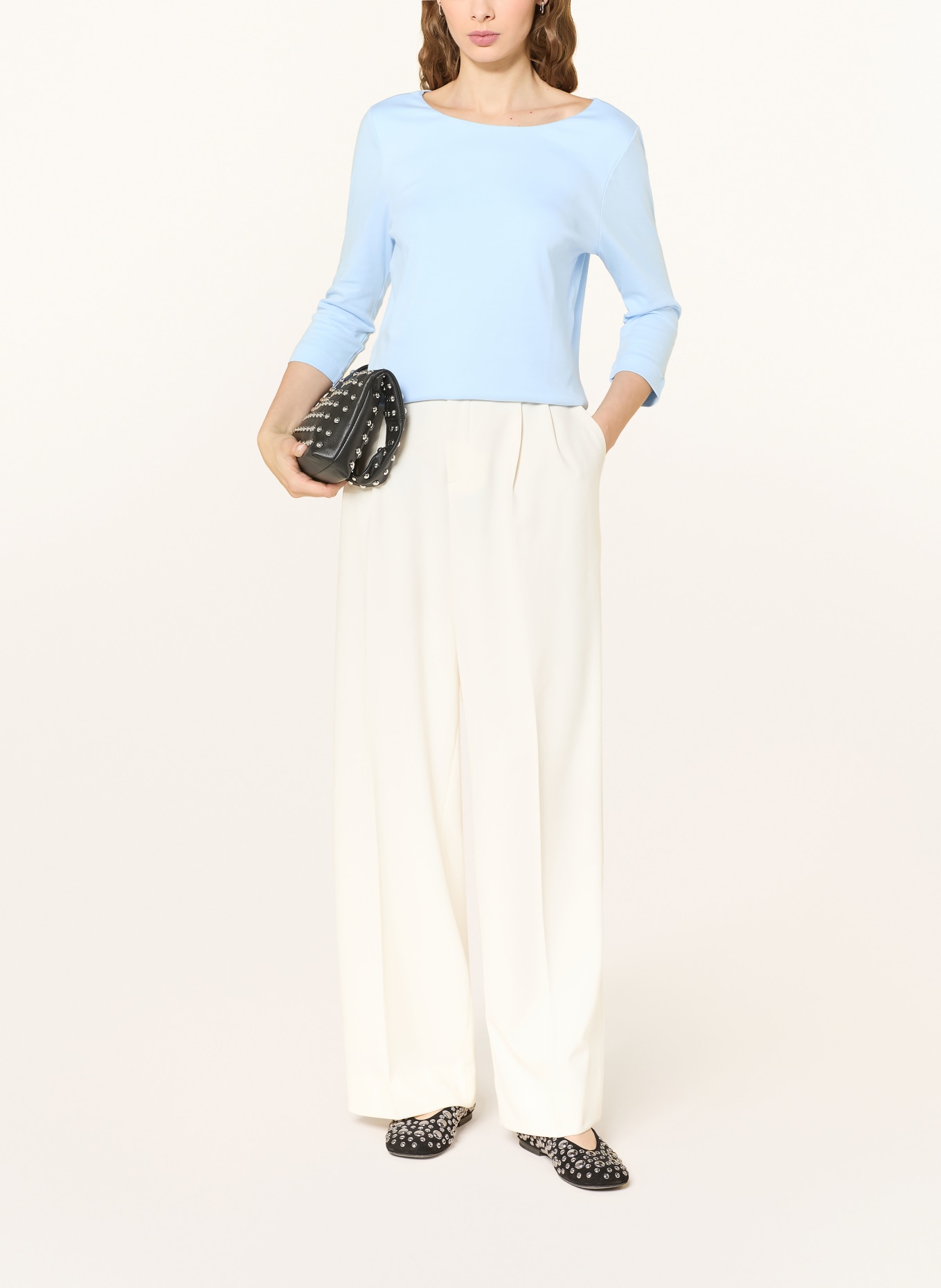 ZAÍDA Shirt mit 3/4-Arm: HELLBLAU