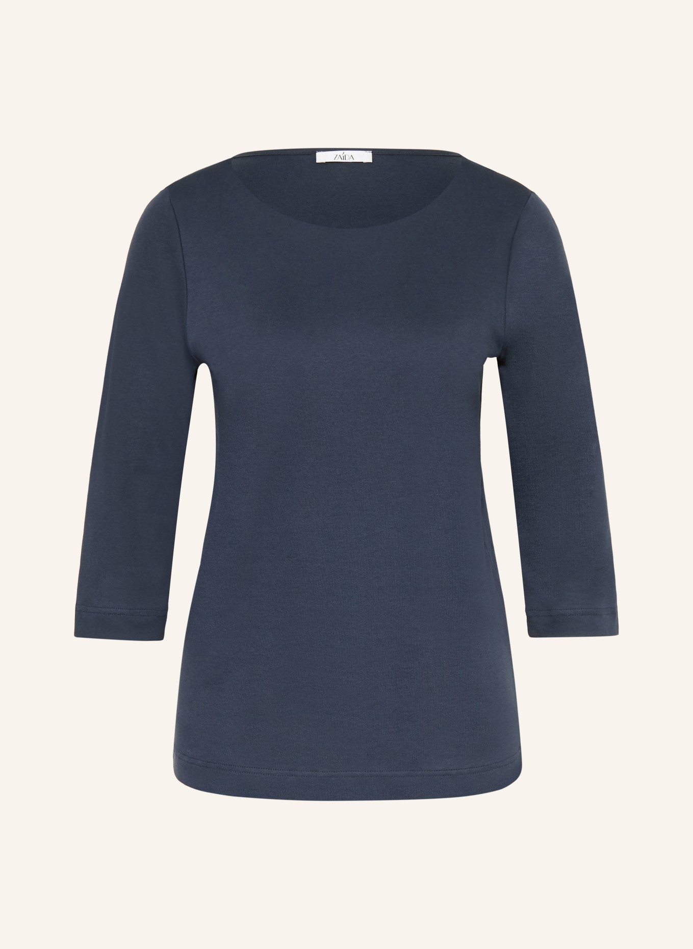 ZAÍDA Tričko s 3/4 rukávem: TMAVĚ MODRÁ
