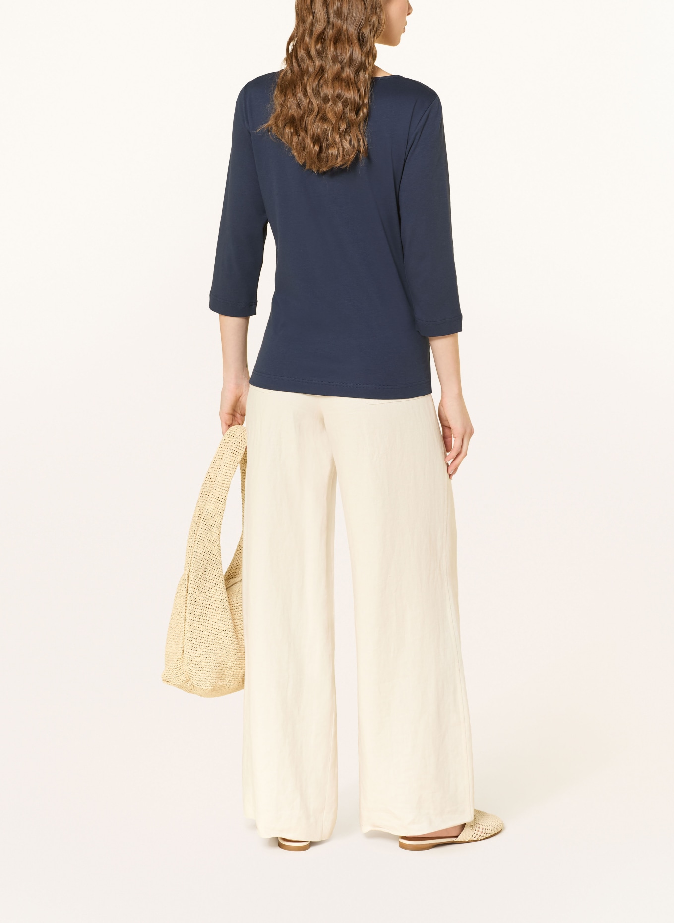 ZAÍDA Tričko s 3/4 rukávem: TMAVĚ MODRÁ