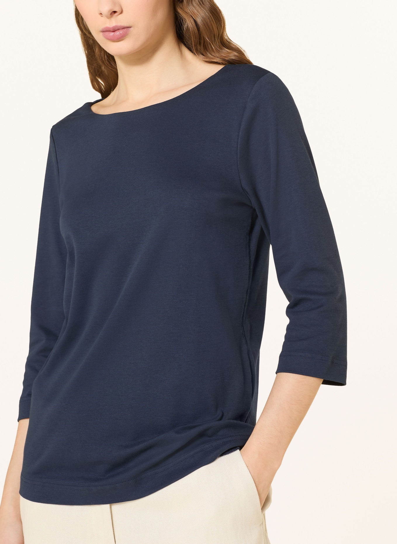 ZAÍDA Tričko s 3/4 rukávem: TMAVĚ MODRÁ