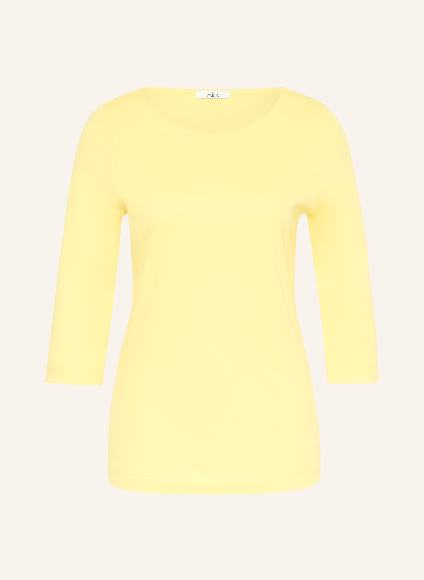 ZAÍDA Tričko s 3/4 rukávem: ŽLUTÁ